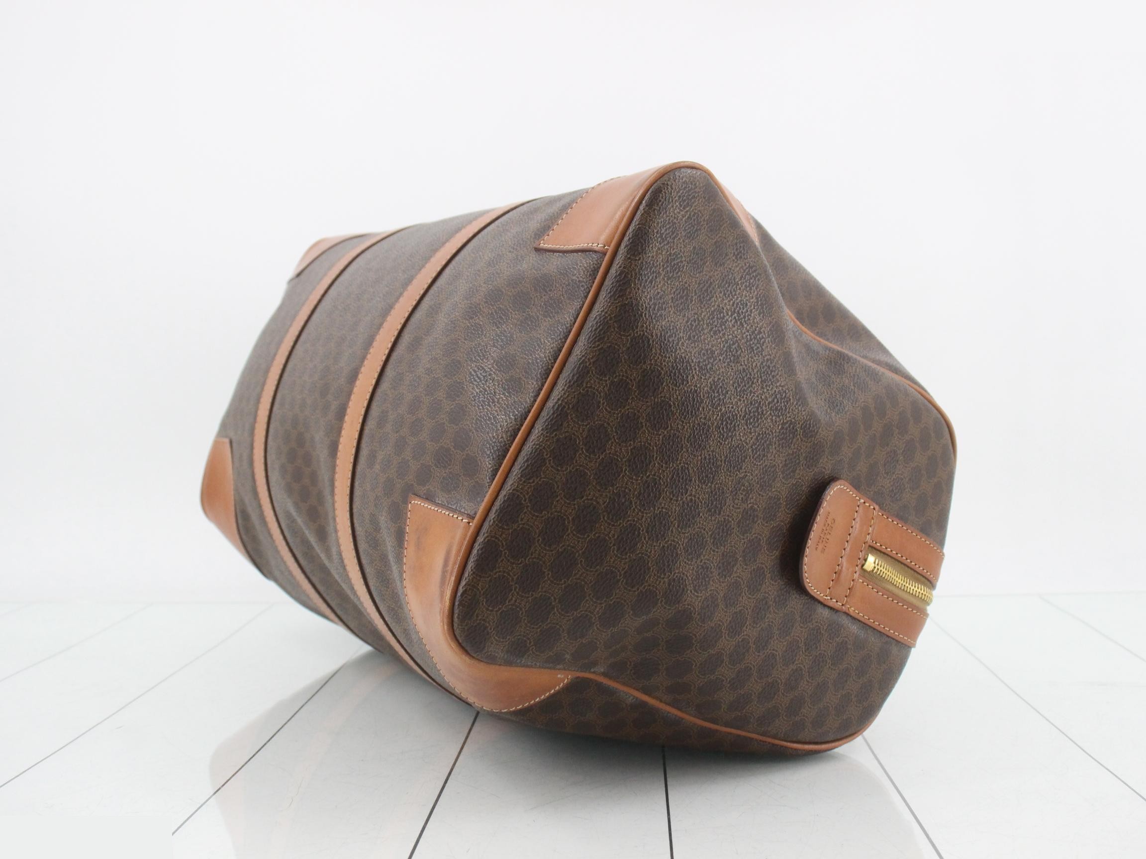 Macadam Boston Bag Brown with Key and Name Tag — view 6
