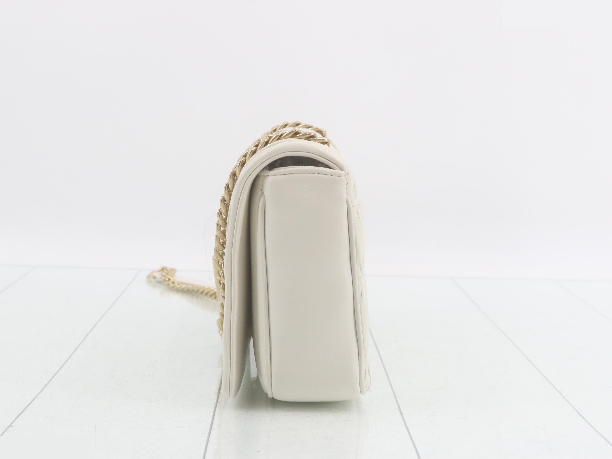 Nappa chain shoulder bag — view 3