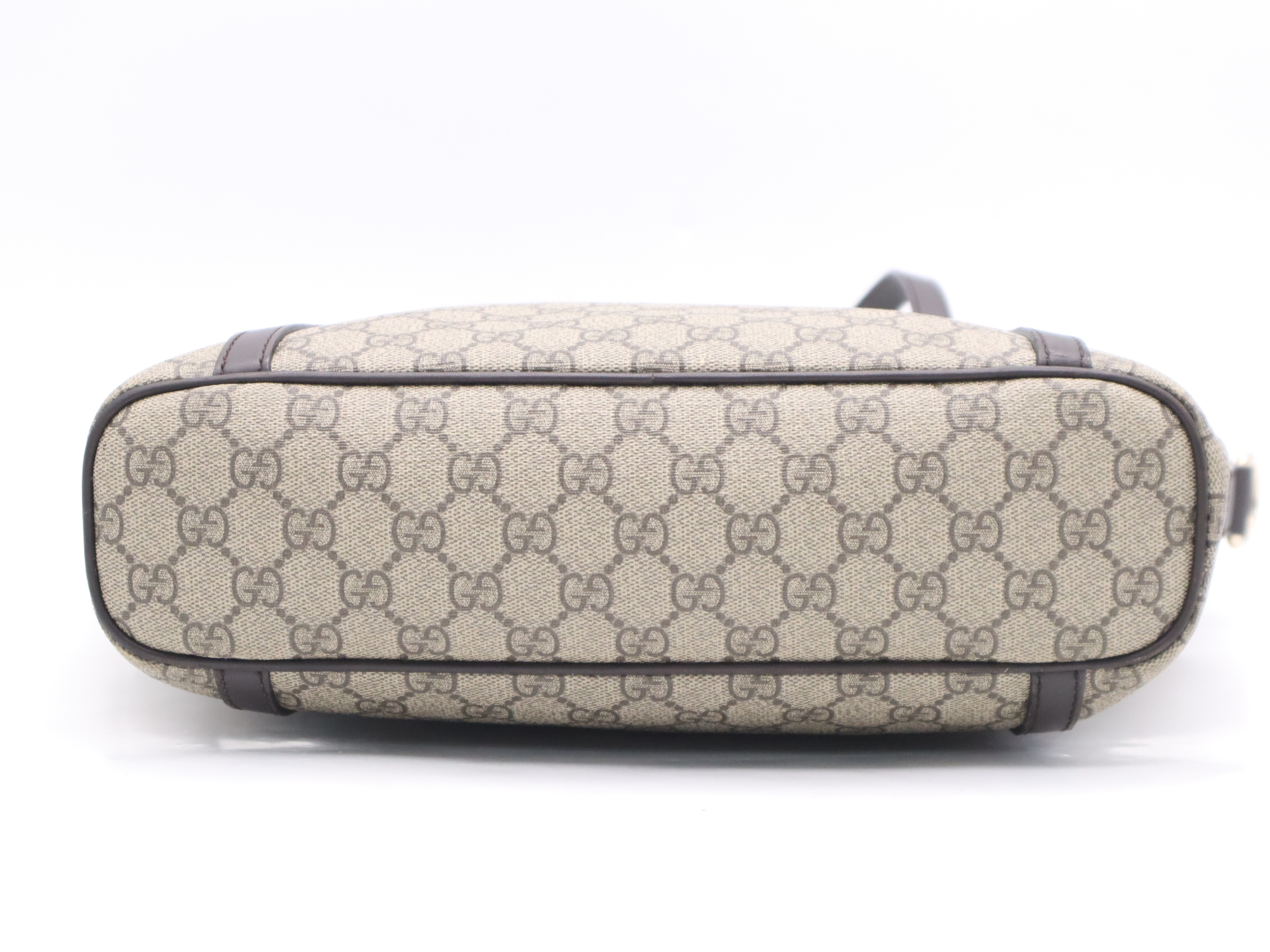 388929 Canvas x Leather GG Supreme Tote Bag Beige Gold Hardware Tote Bag — view 4