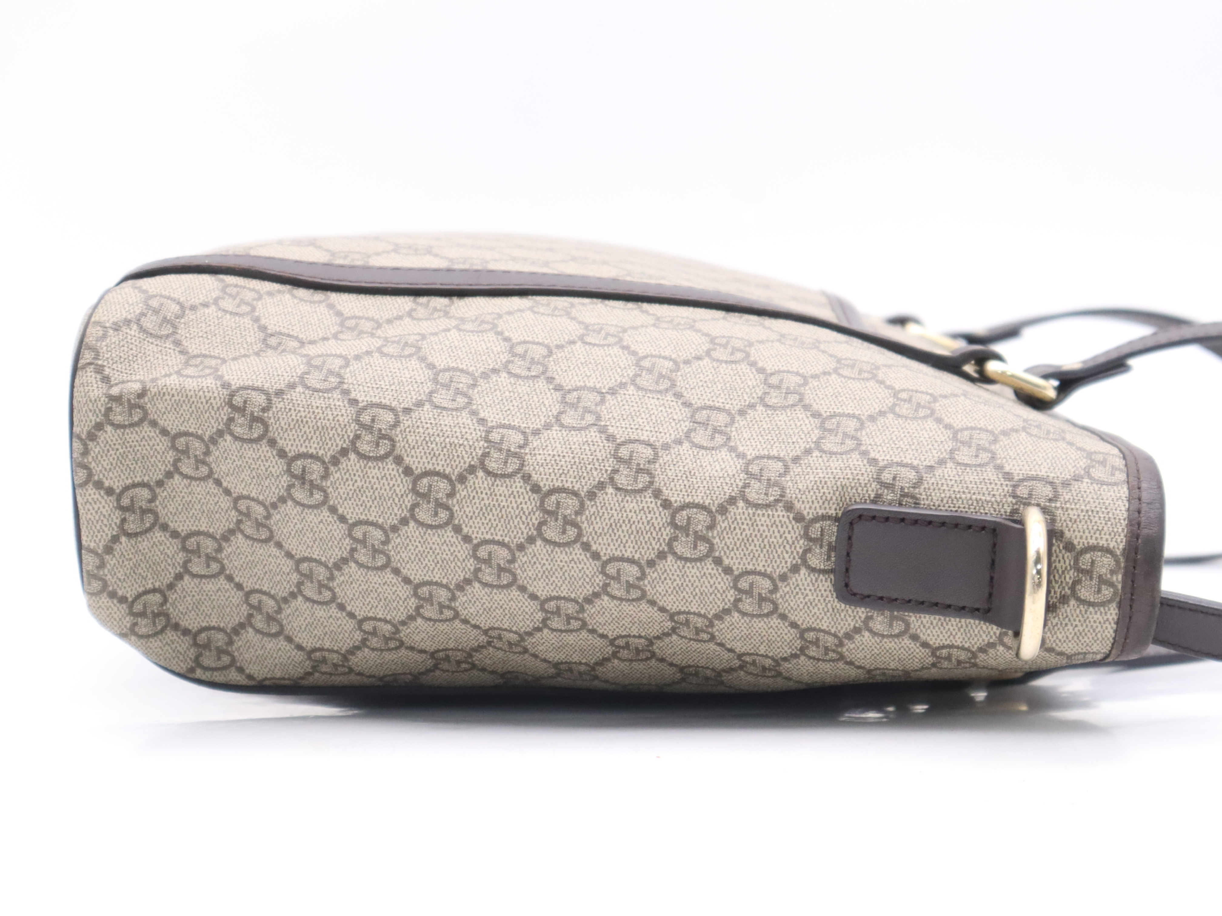 388929 Canvas x Leather GG Supreme Tote Bag Beige Gold Hardware Tote Bag — view 5