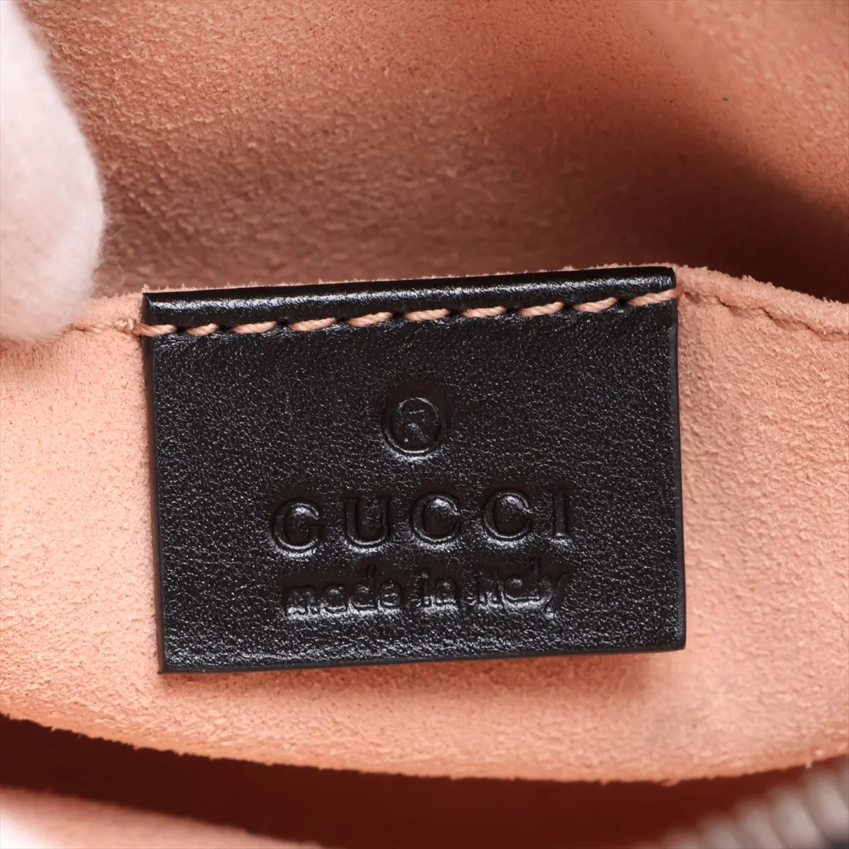 GG Marmont 476484 Leather Waist Pouch, Black — view 8