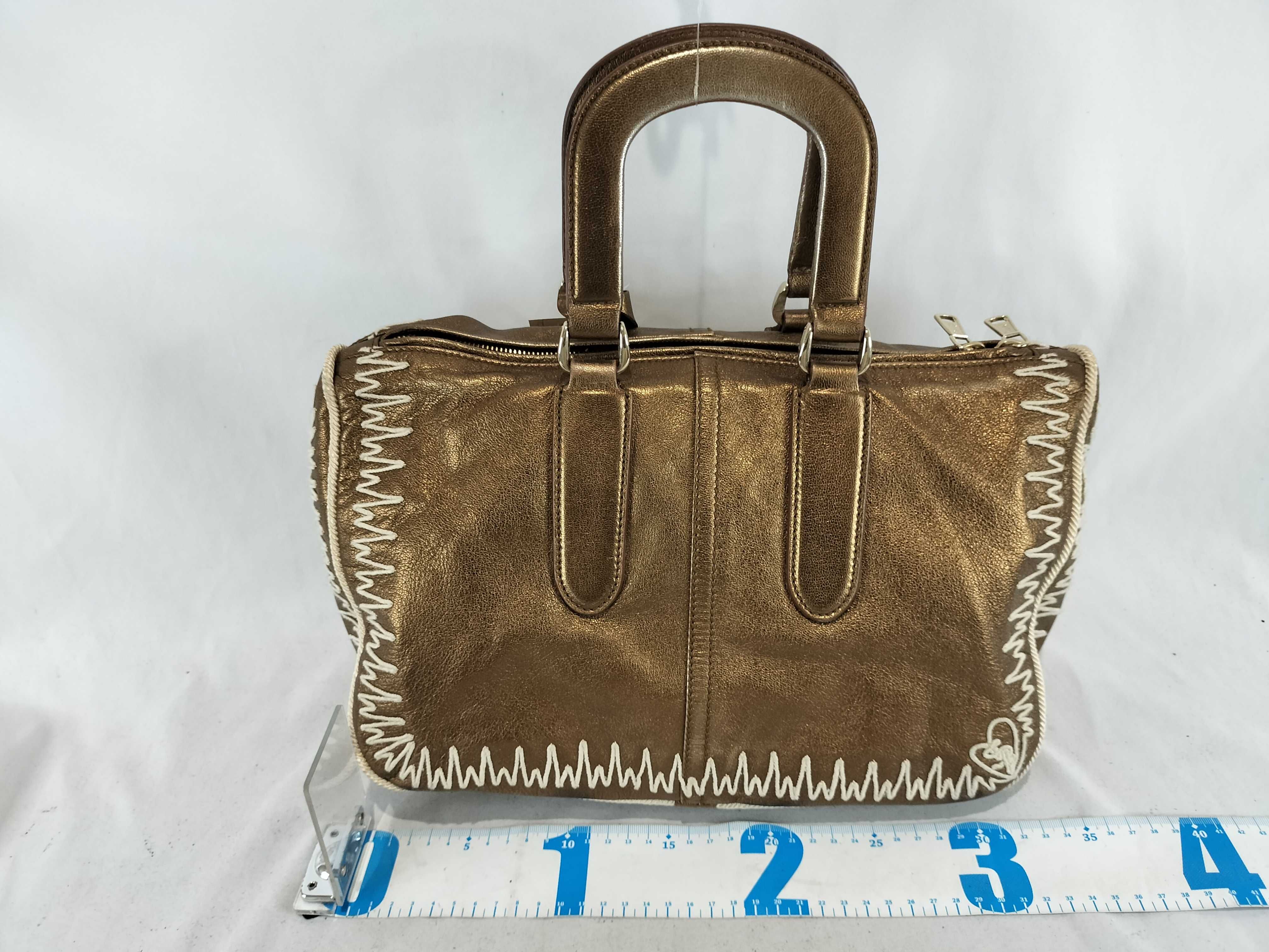 Metallic Boston Bag Handbag — view 2