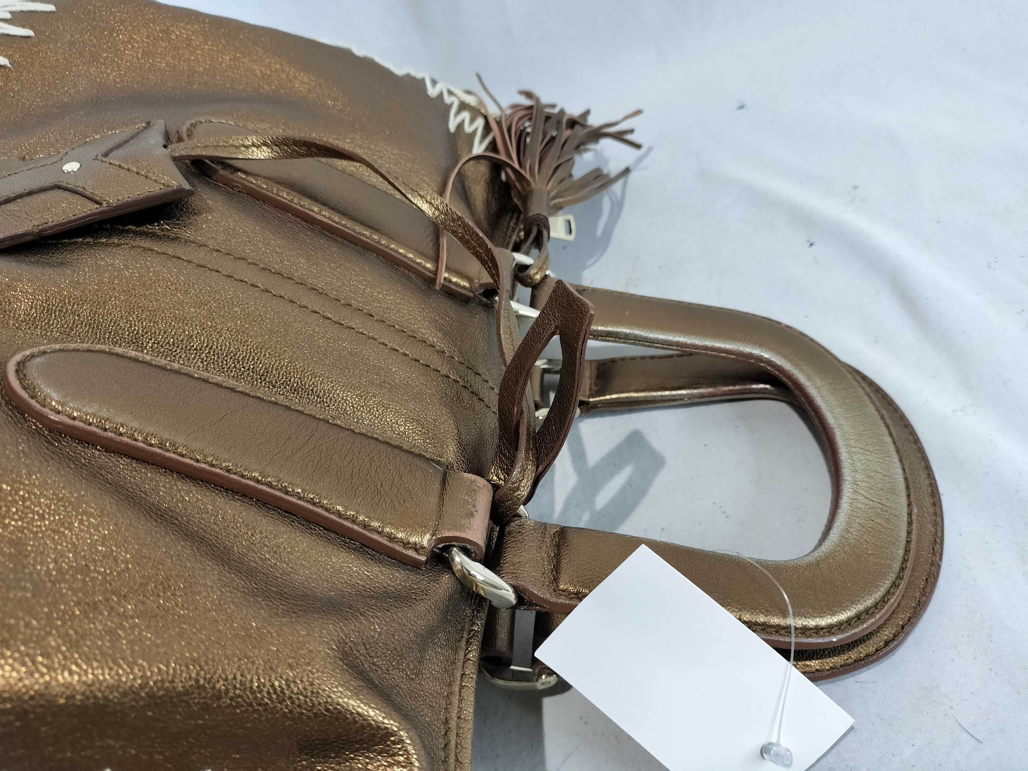 Metallic Boston Bag Handbag — view 3