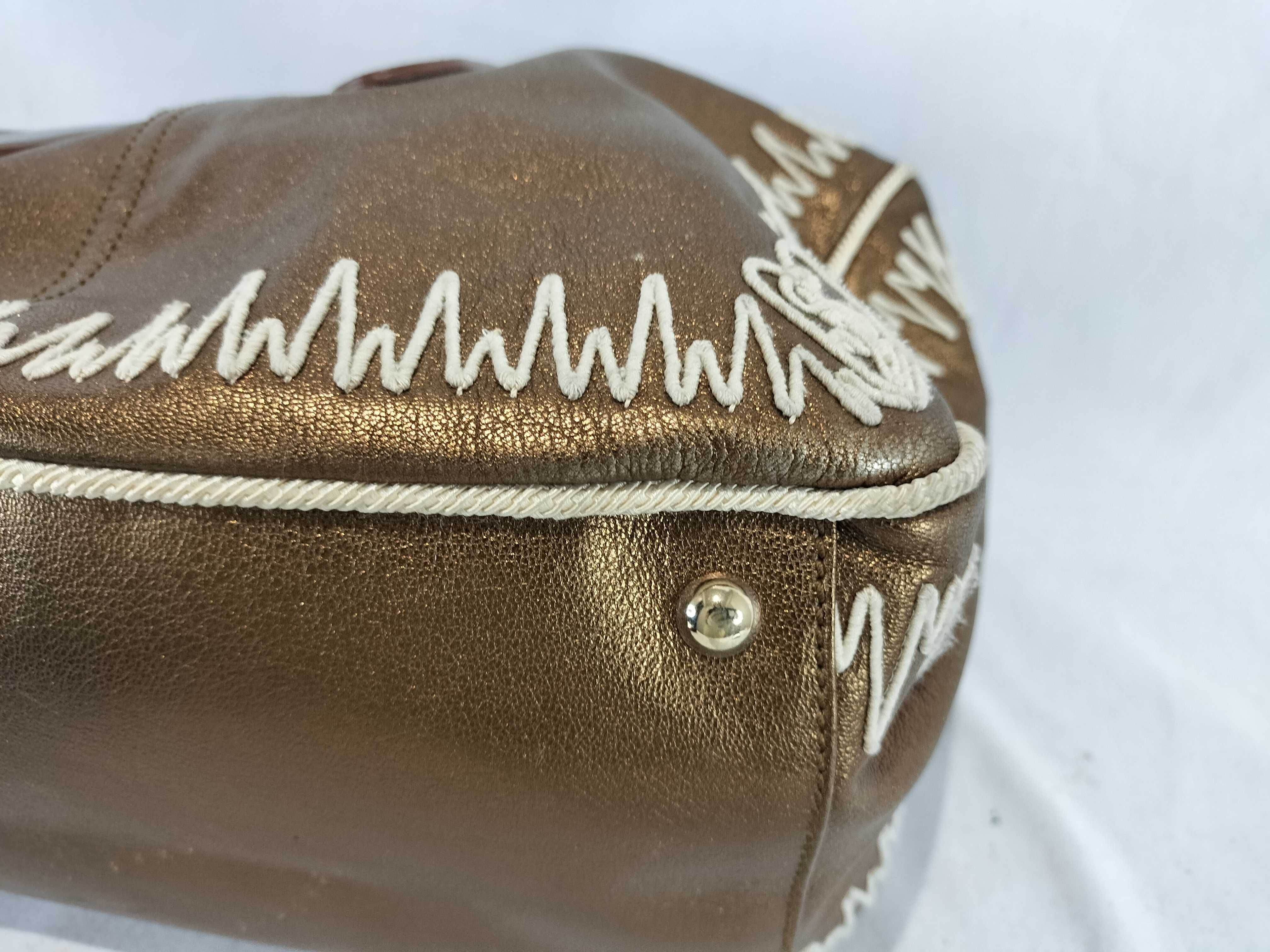 Metallic Boston Bag Handbag — view 6
