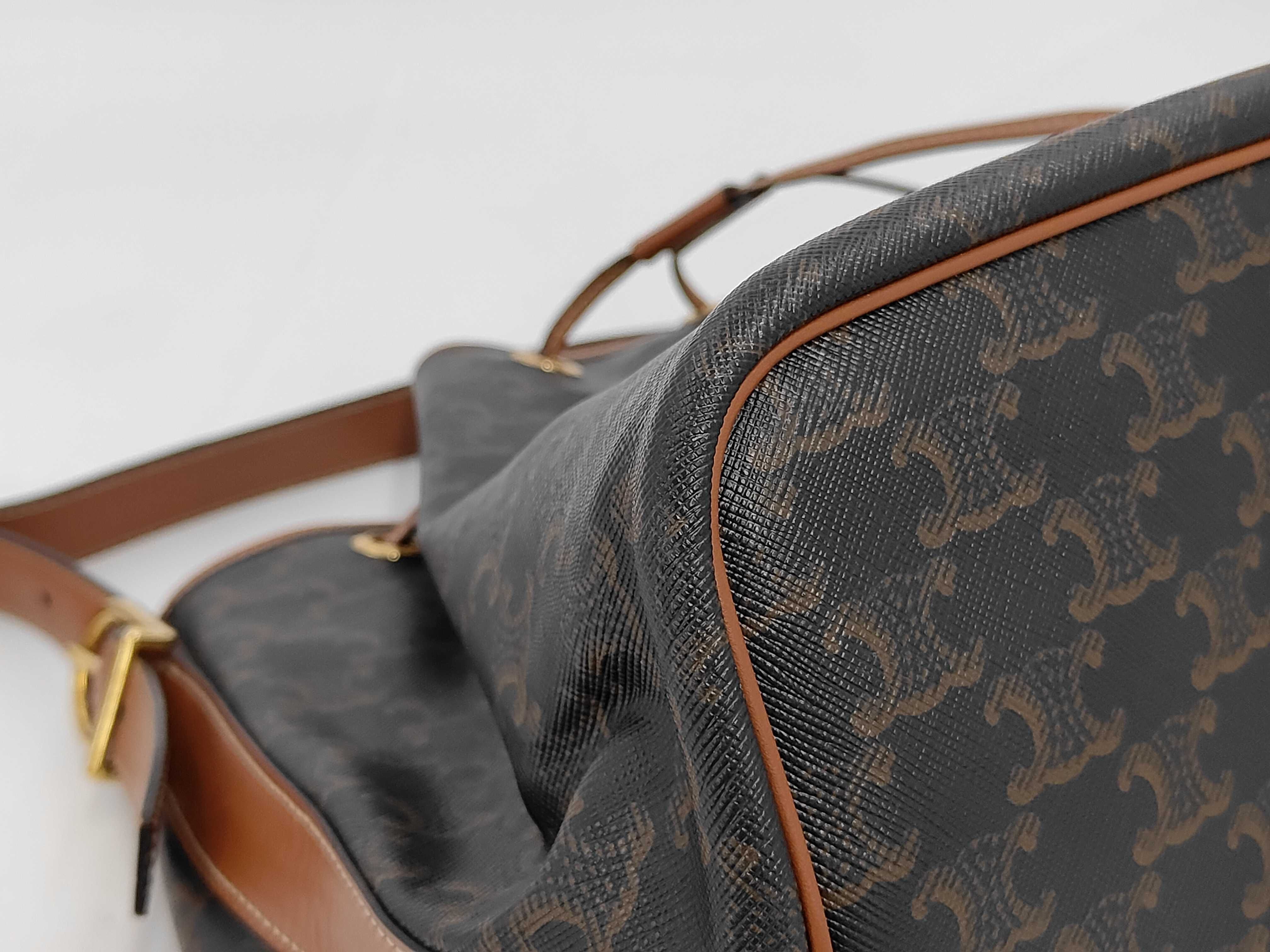 Tan Drawstring Bag Shoulder Bag — view 6