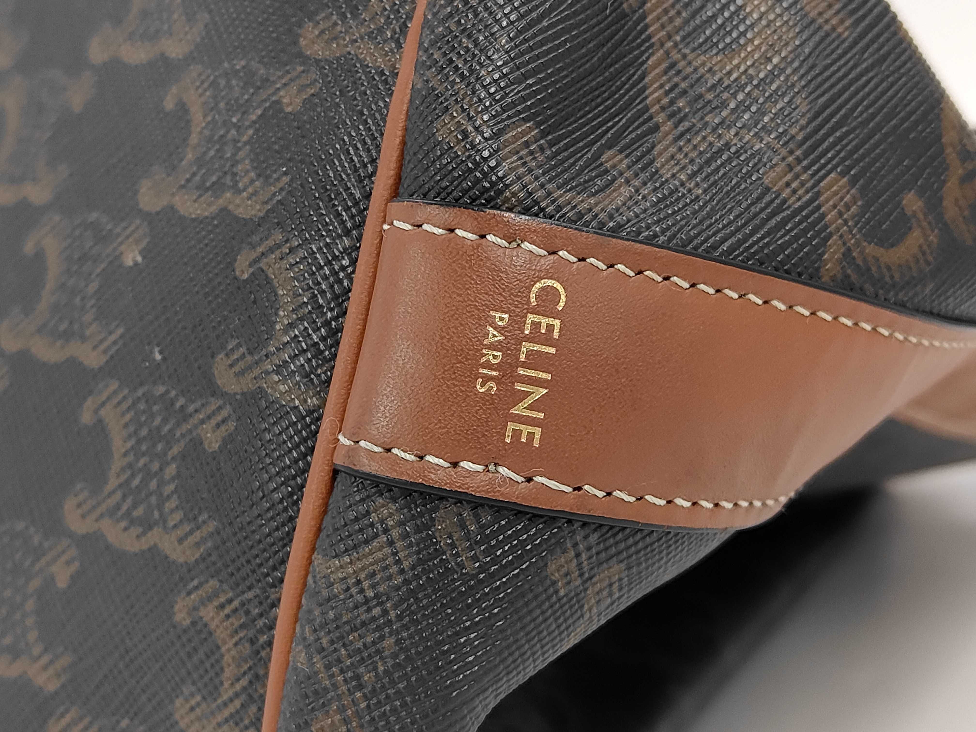 Tan Drawstring Bag Shoulder Bag — view 8