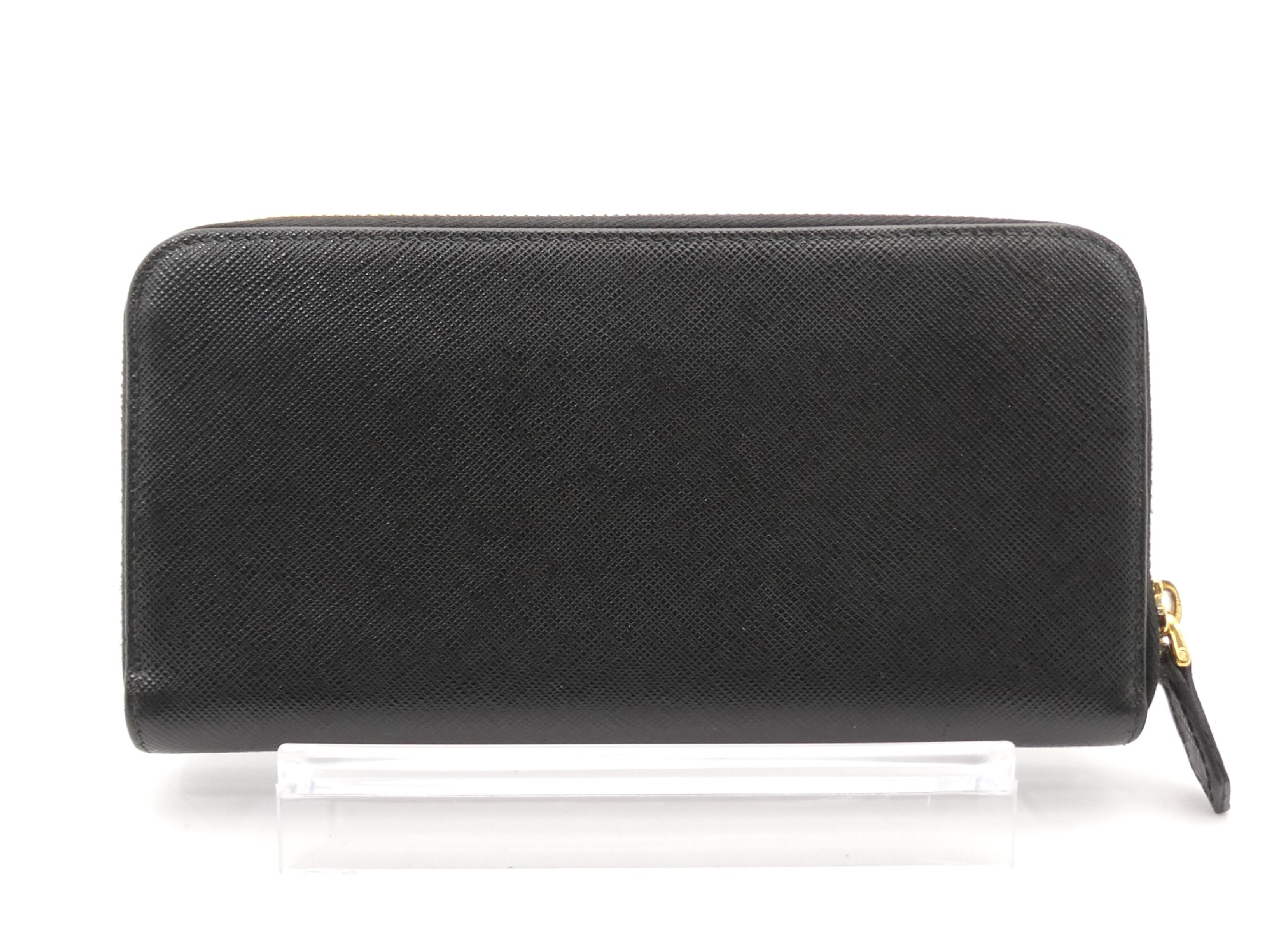 Logo Saffiano Round Zip Wallet — view 2