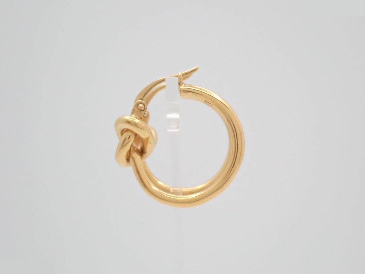 Knot hoop earrings — view 3