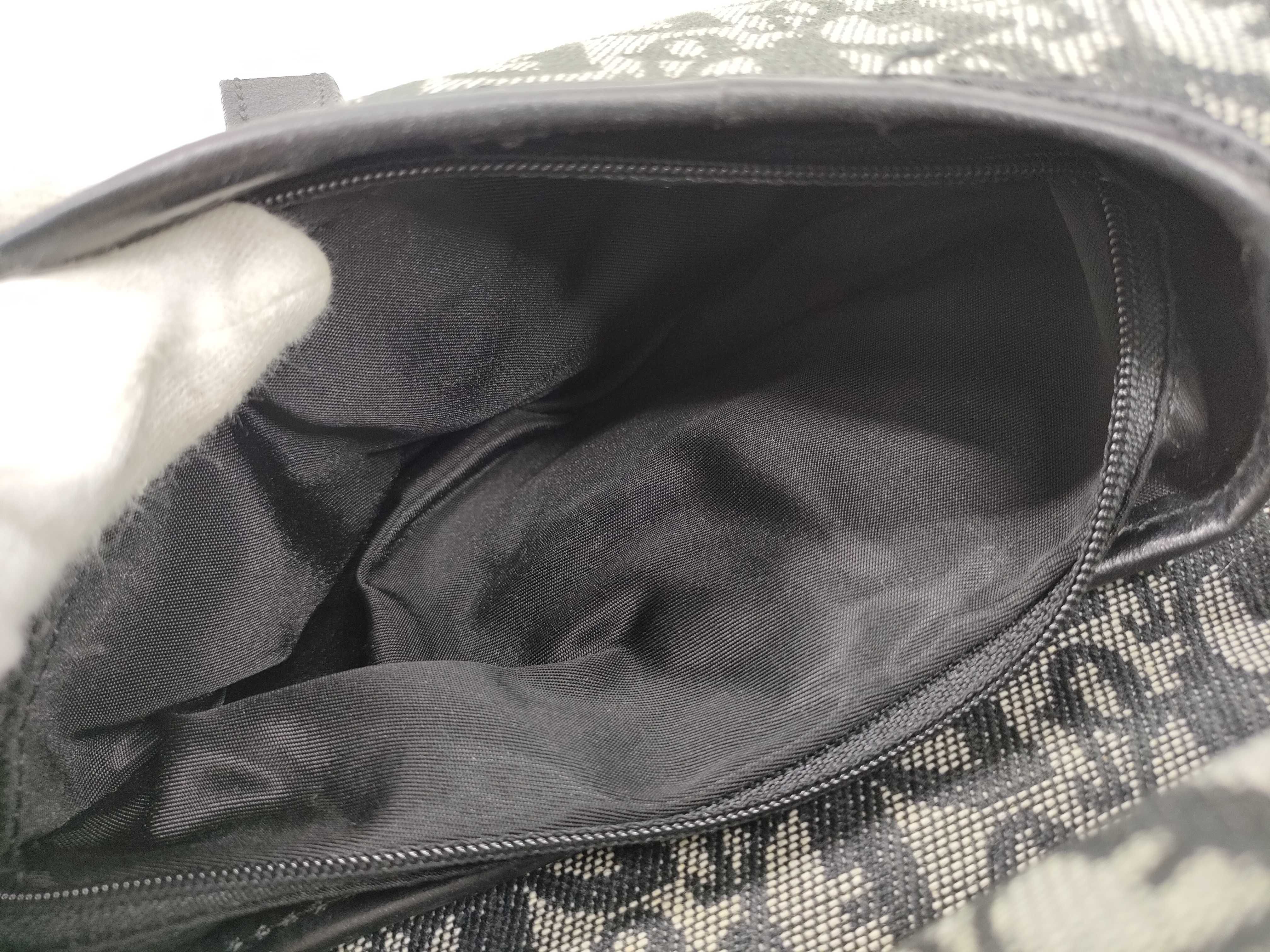 Trotter Dior Saddle Bag One Shoulder Bag Oblique Canvas Shoulder Bag — view 11