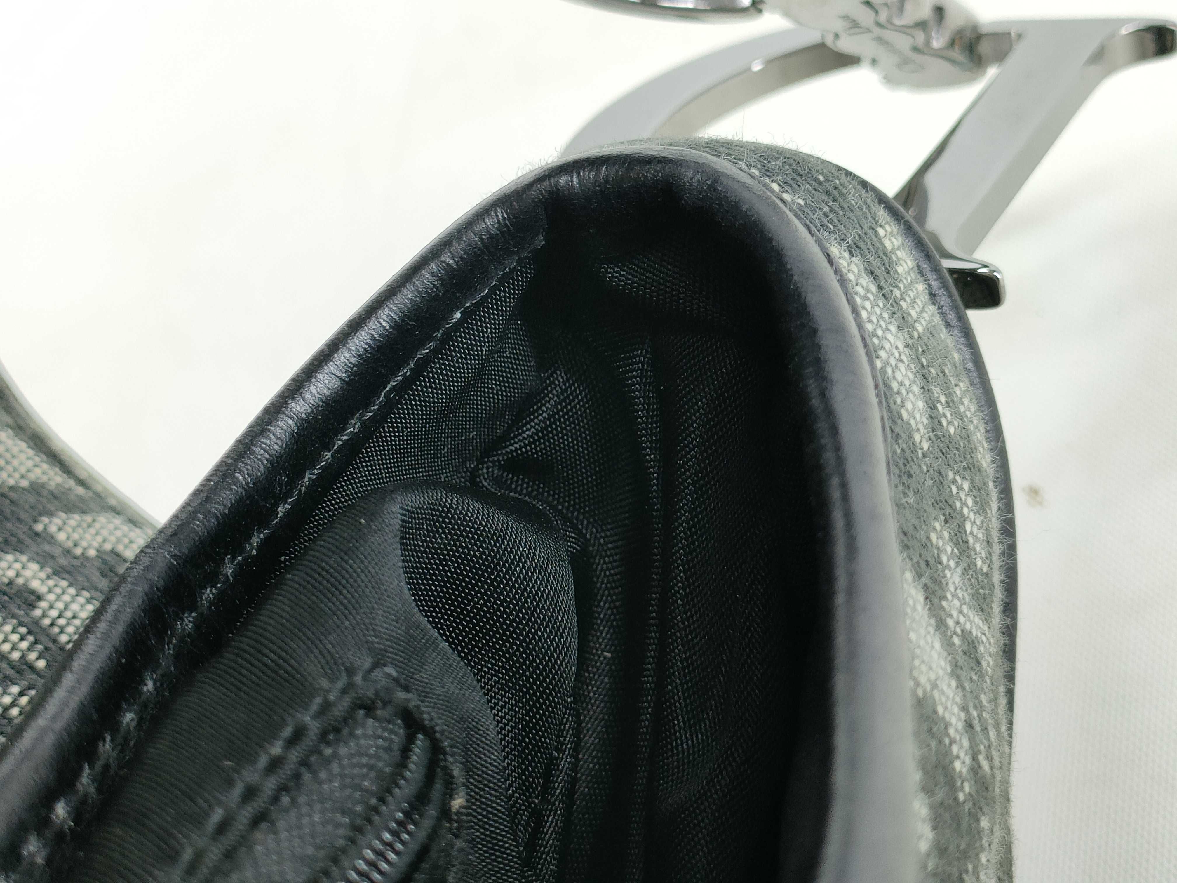 Trotter Dior Saddle Bag One Shoulder Bag Oblique Canvas Shoulder Bag — view 13