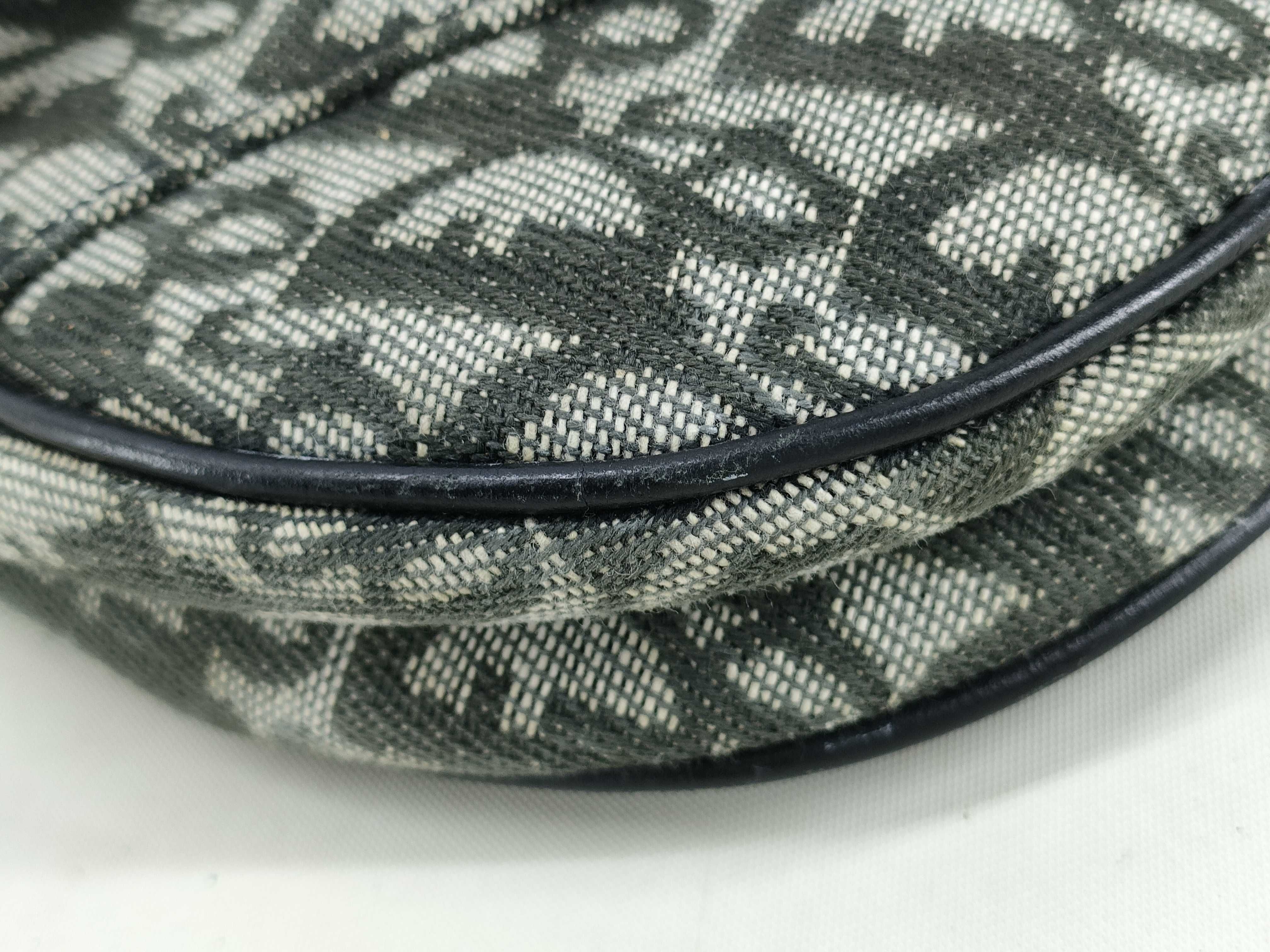 Trotter Dior Saddle Bag One Shoulder Bag Oblique Canvas Shoulder Bag — view 4
