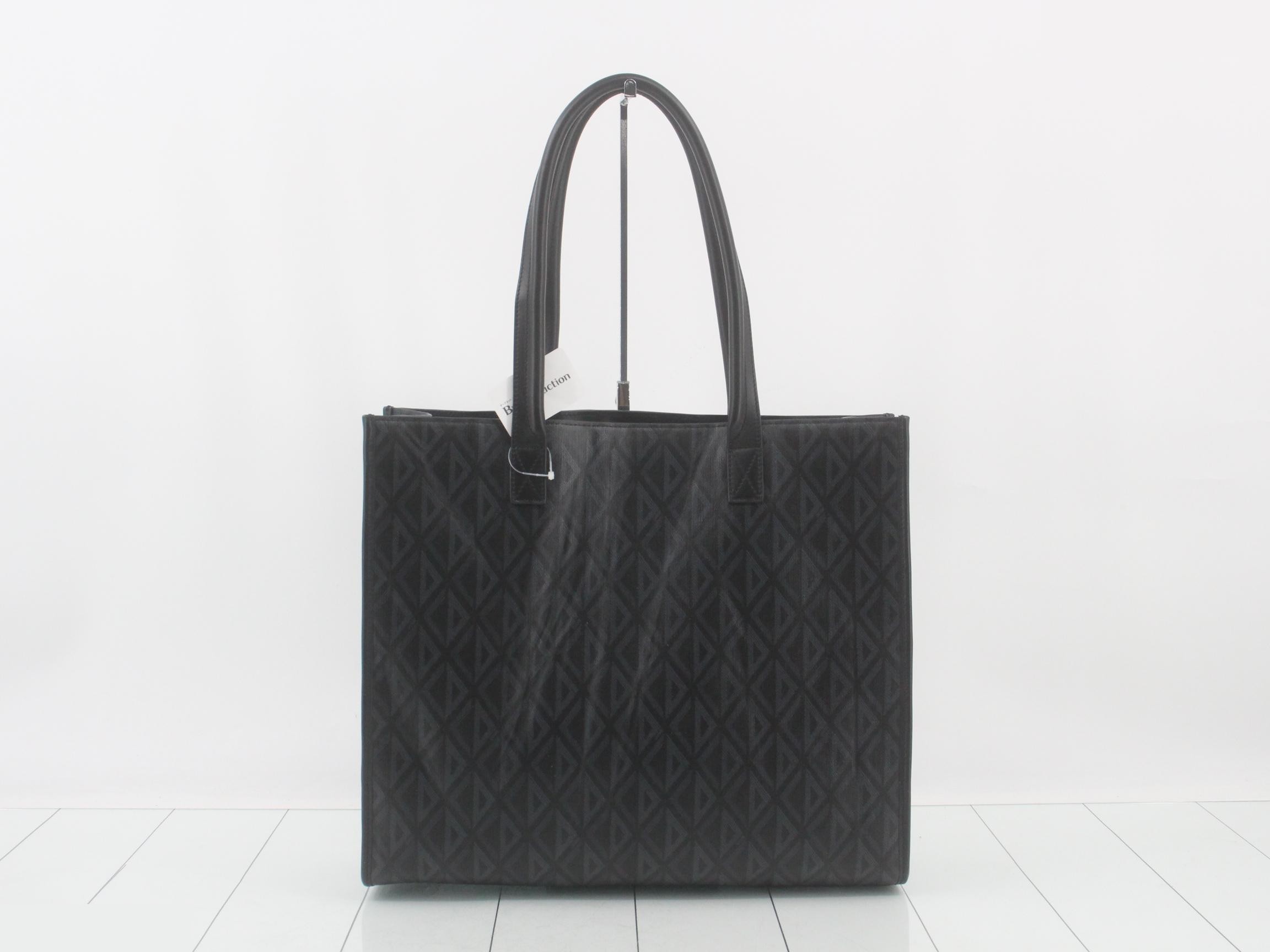 CD Diamond Tote Bag, Leather — view 2