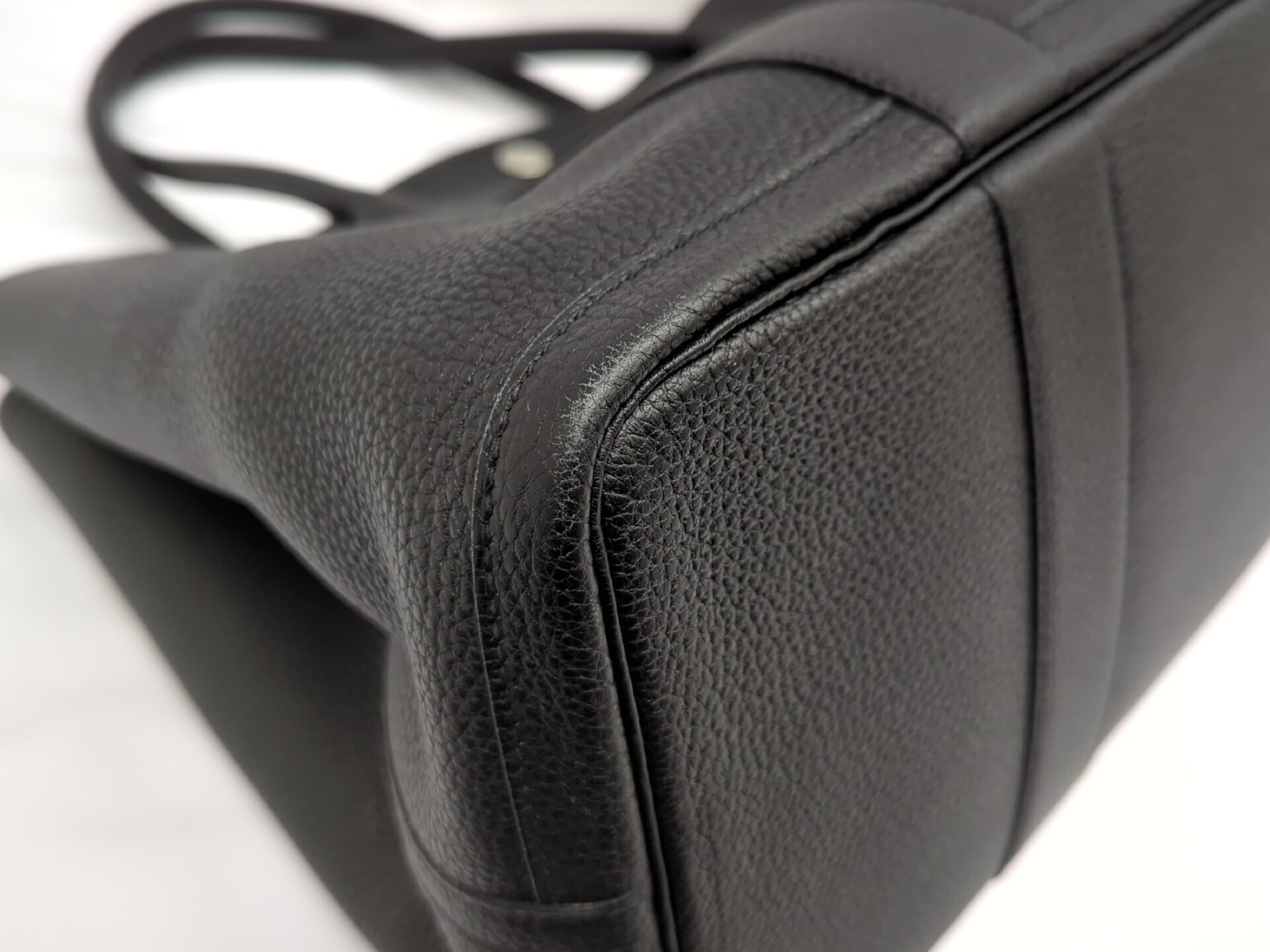 Garden Party 36 PM Negonda Black Tote Bag with Silver Hardware and D Stamp — view 3