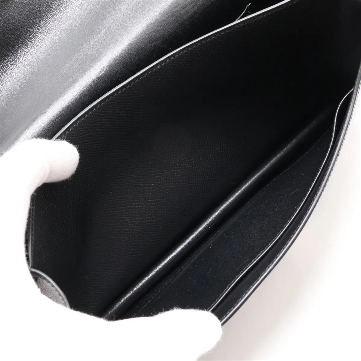 [Individually packaged] Hermes Constance Elan Veau Epsom Black Silver Hardware N:2010 — view 6