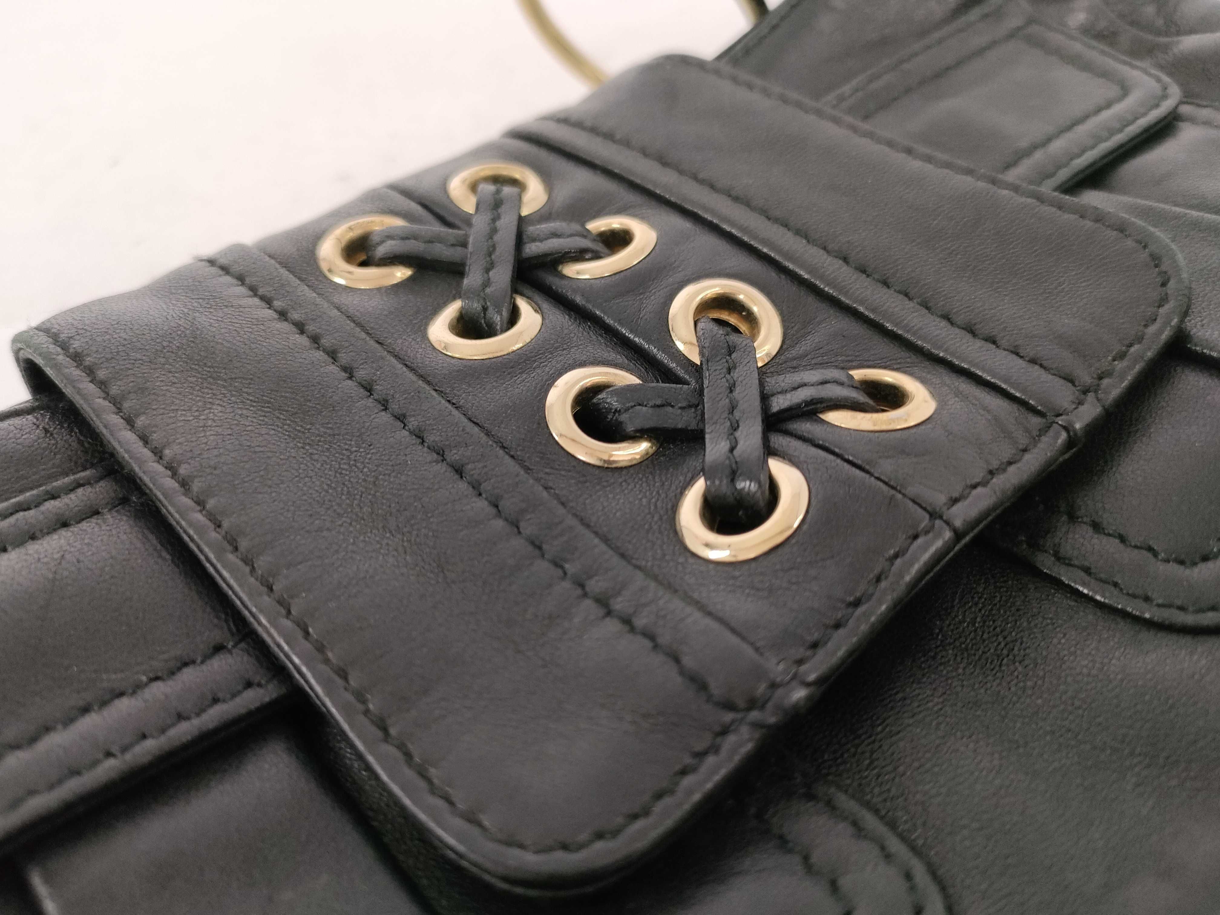 leather corset chain shoulder bag. — view 13