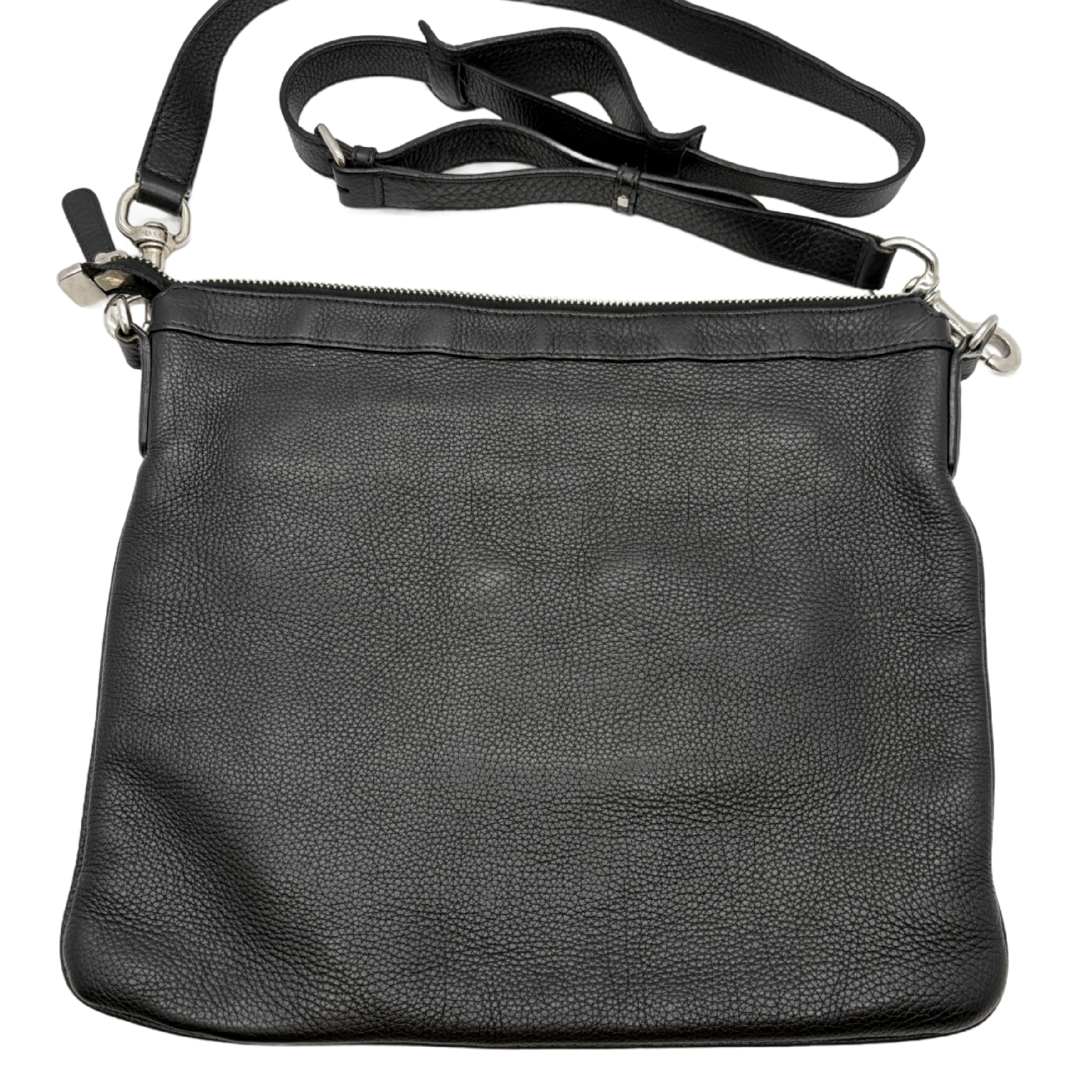 grained leather shoulder bag — view 2