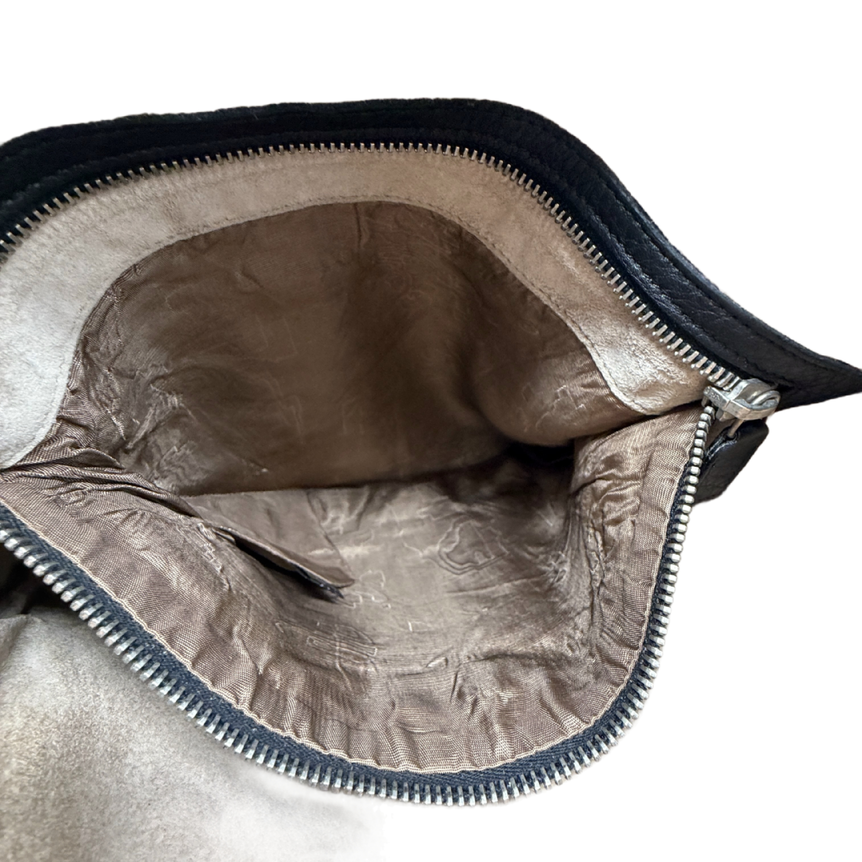 grained leather shoulder bag — view 13