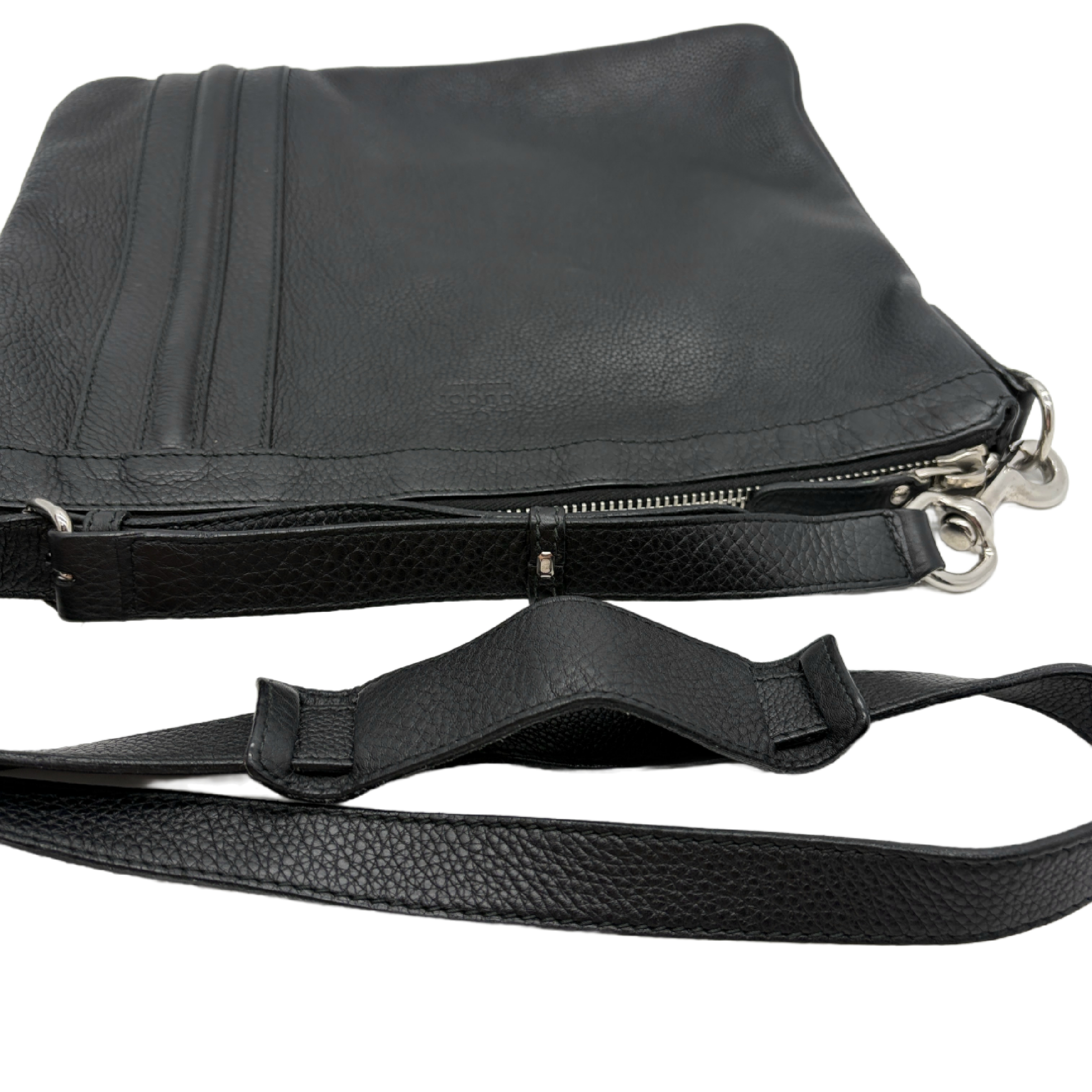 grained leather shoulder bag — view 10