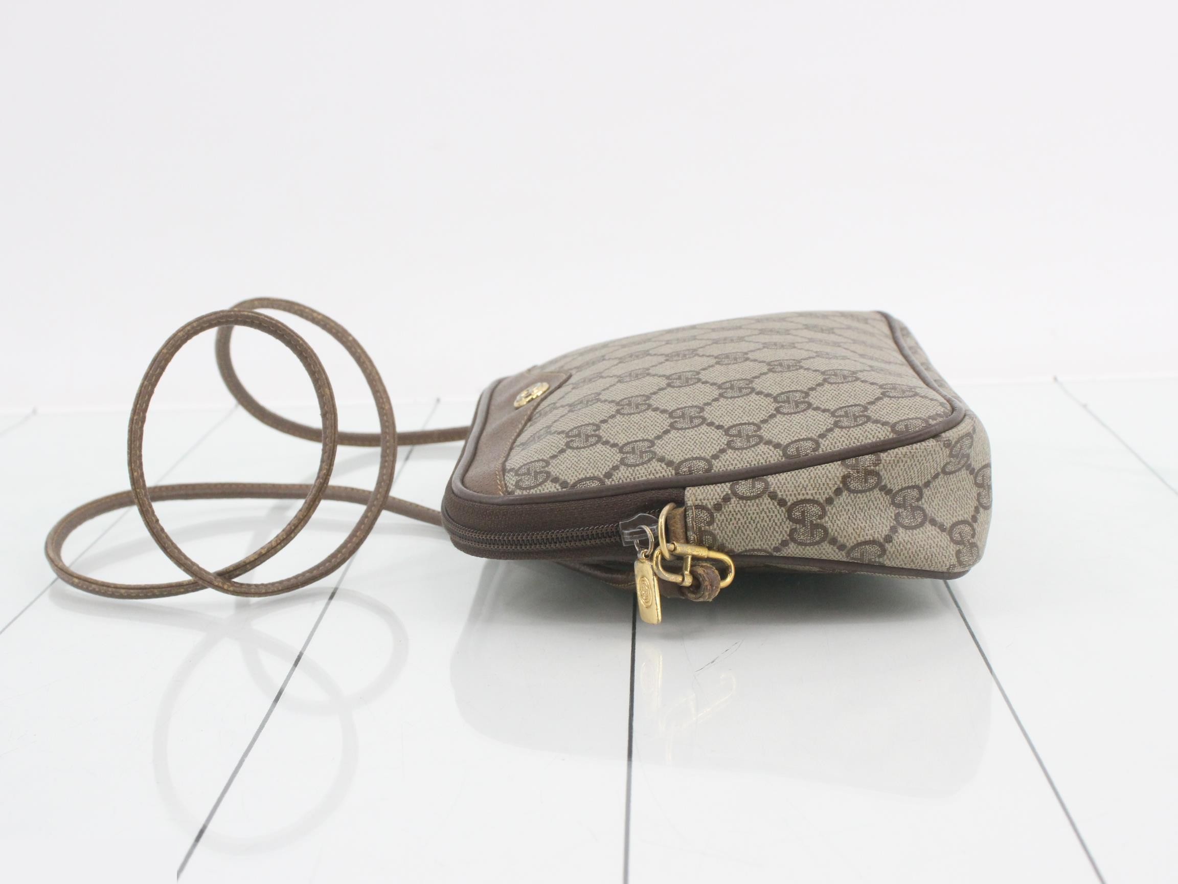 Vintage Gucci PVC Shoulder Bag, Beige — view 4