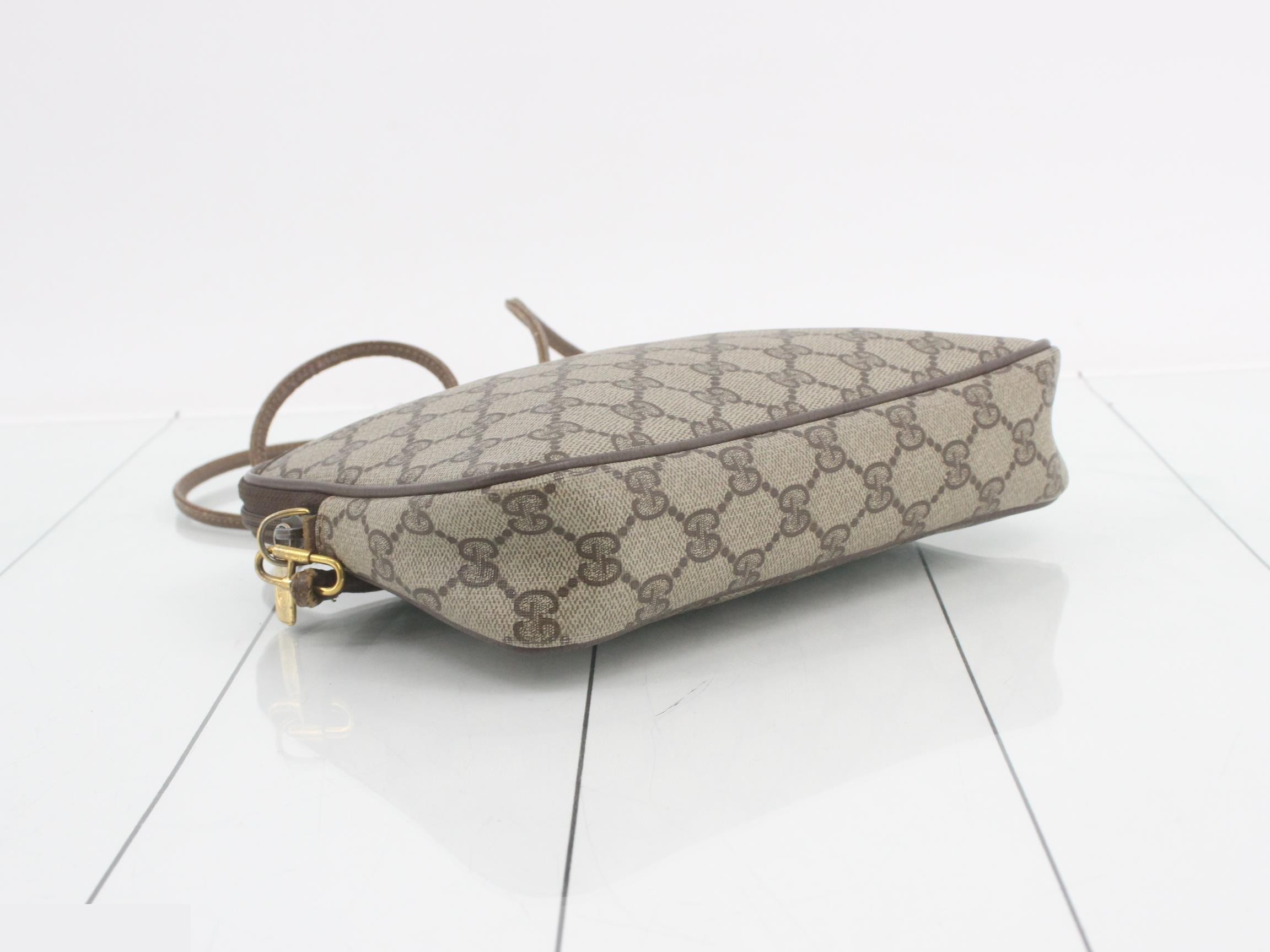Vintage Gucci PVC Shoulder Bag, Beige — view 5