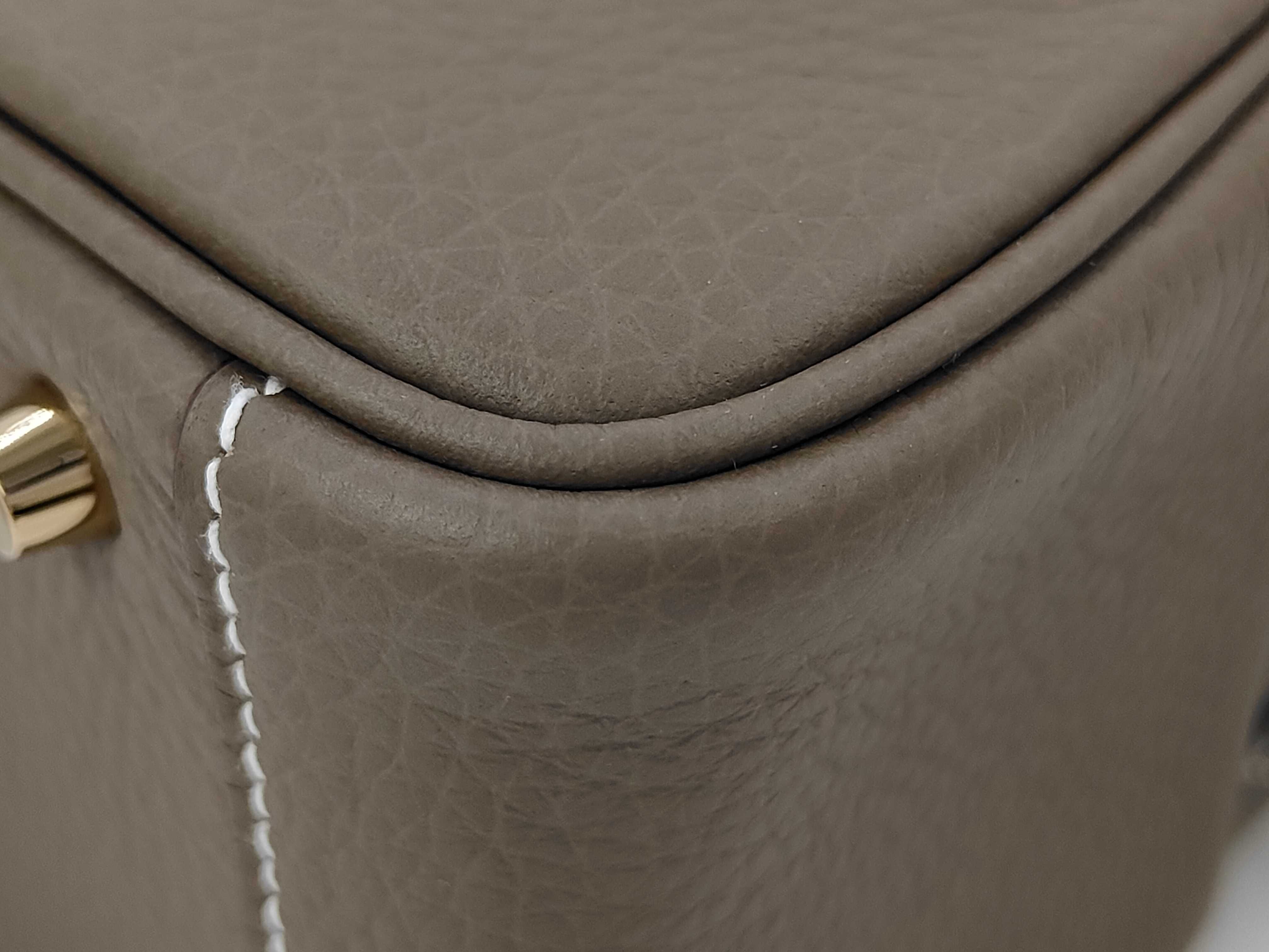 Lindy Mini Etoupe Gold Hardware G Stamp Shoulder Bag — view 3