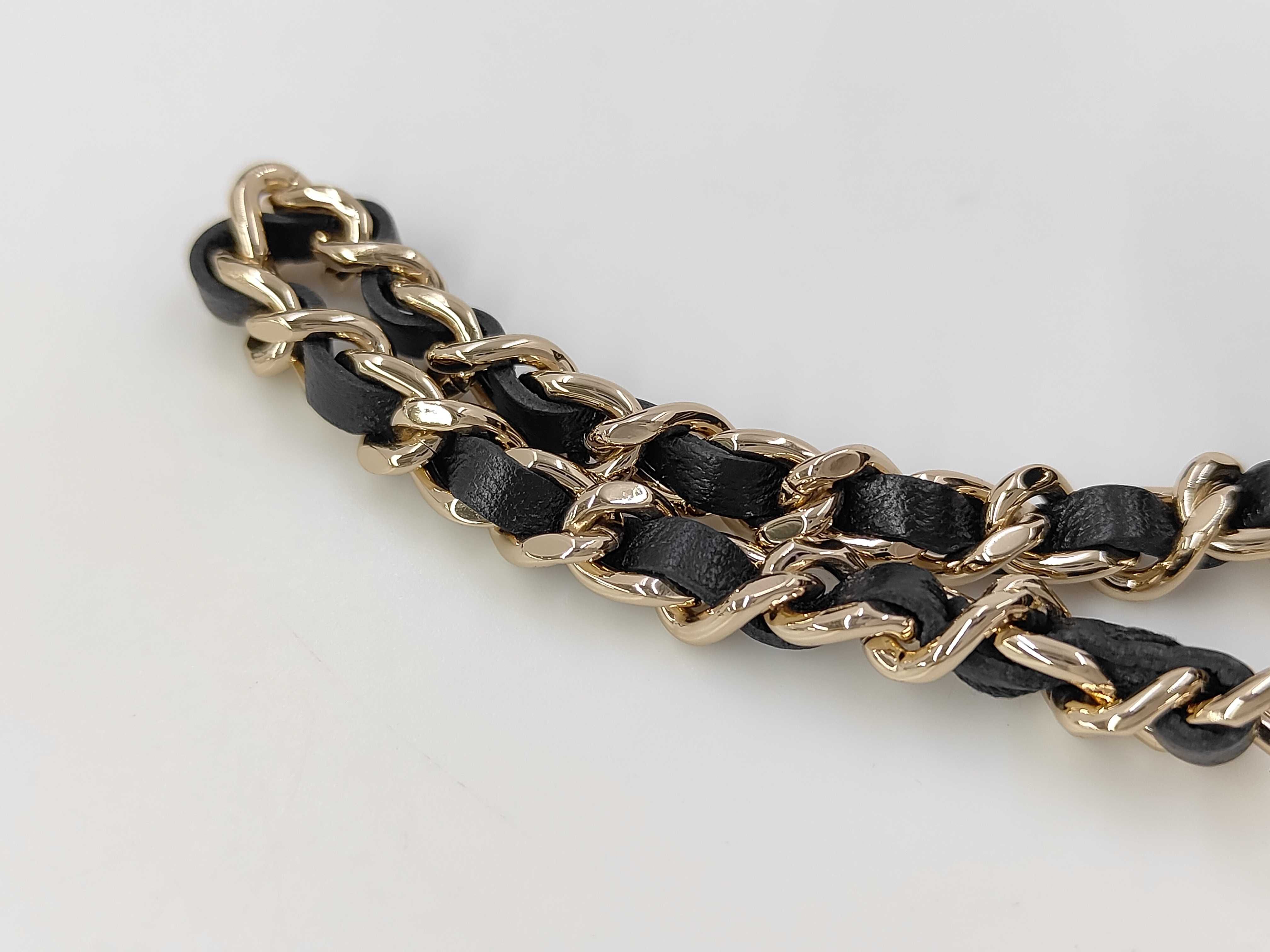 Heart Gold Hardware Chain Handbag Black Random Serial Number Handbag — view 6