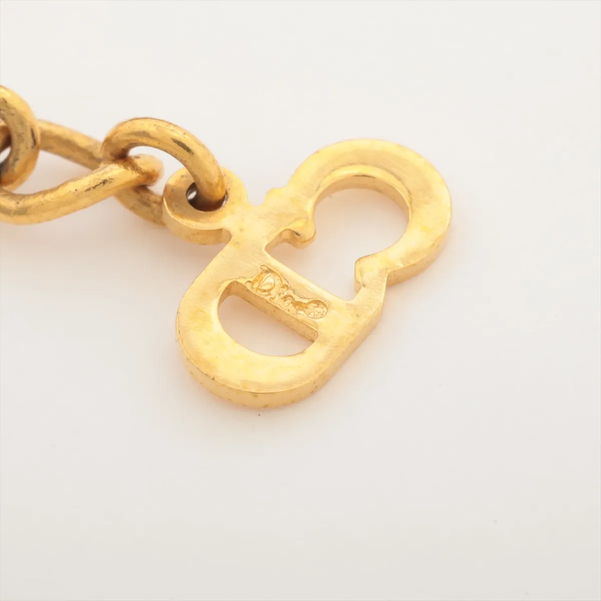 logo bracelet, GP x leather, red x gold. Shows signs of wear: — view 6