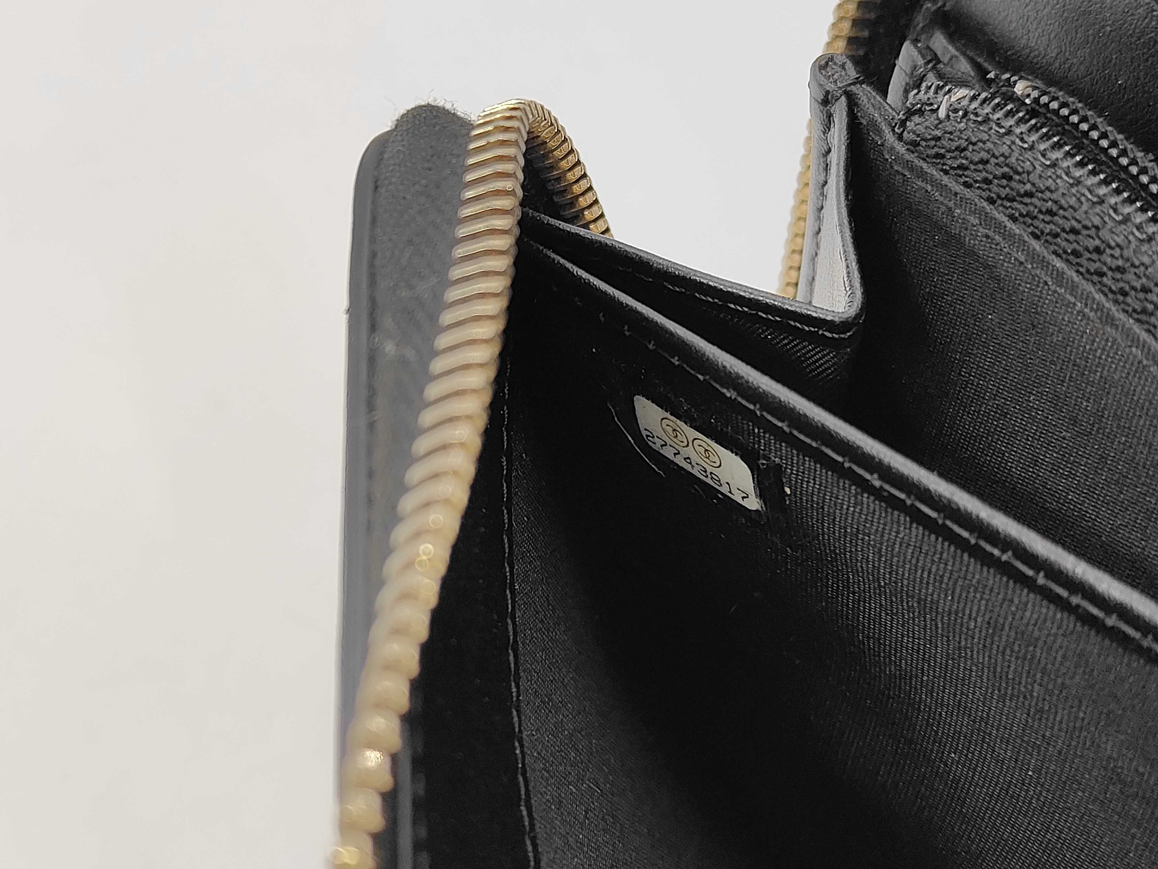 CC Filigree Caviar Skin Round Zip Long Wallet — view 10