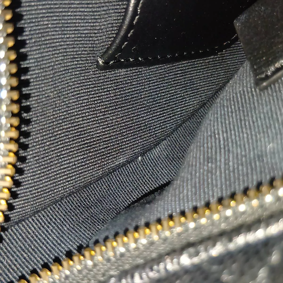 Matelassé Caviar Skin Handbag, Black with Gold Hardware, NA0468TH, Random Serial Number — view 11