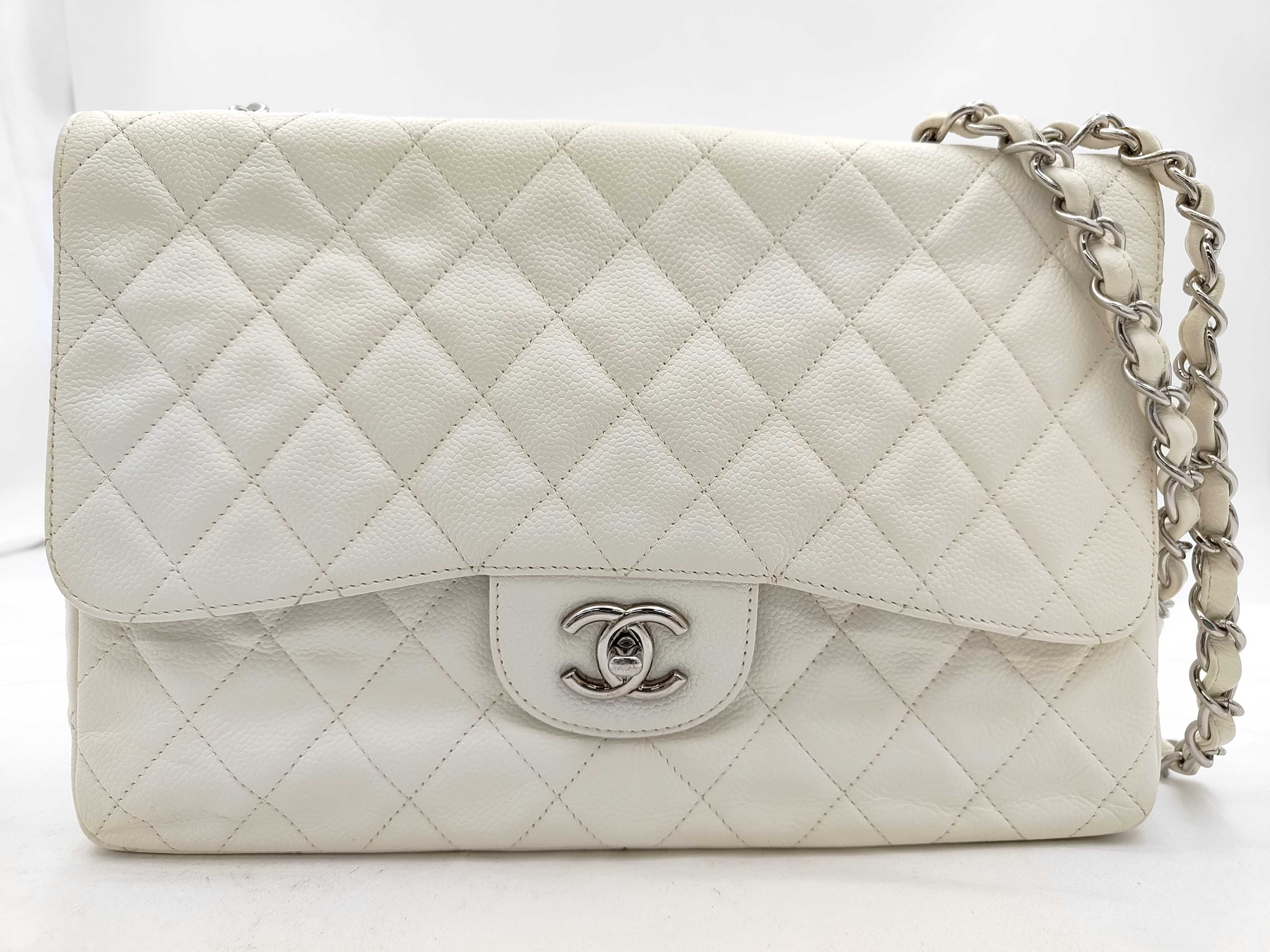 Caviar Skin Large Matelassé Shoulder Bag (Serial No. 12)