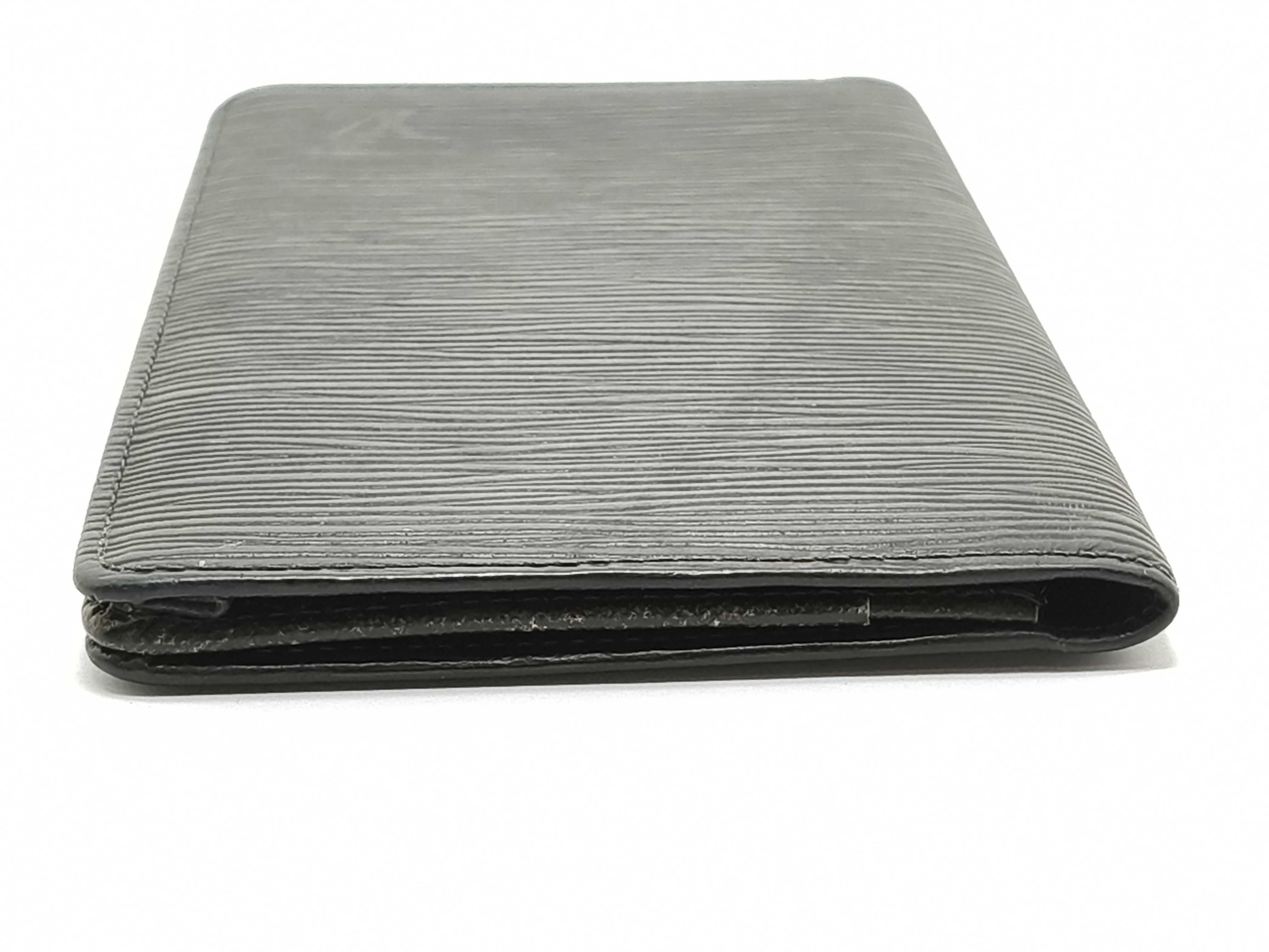 epi lv epi wallet black billfold — view 6