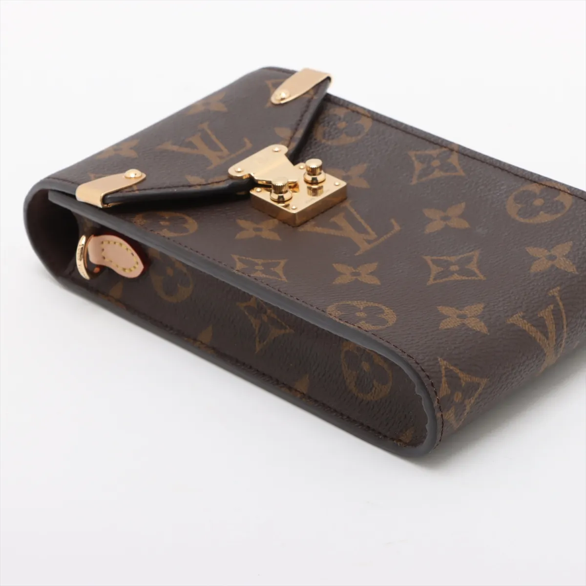 Monogram Phone Pouch Metis M13572 Brown RFID Reactive — view 4