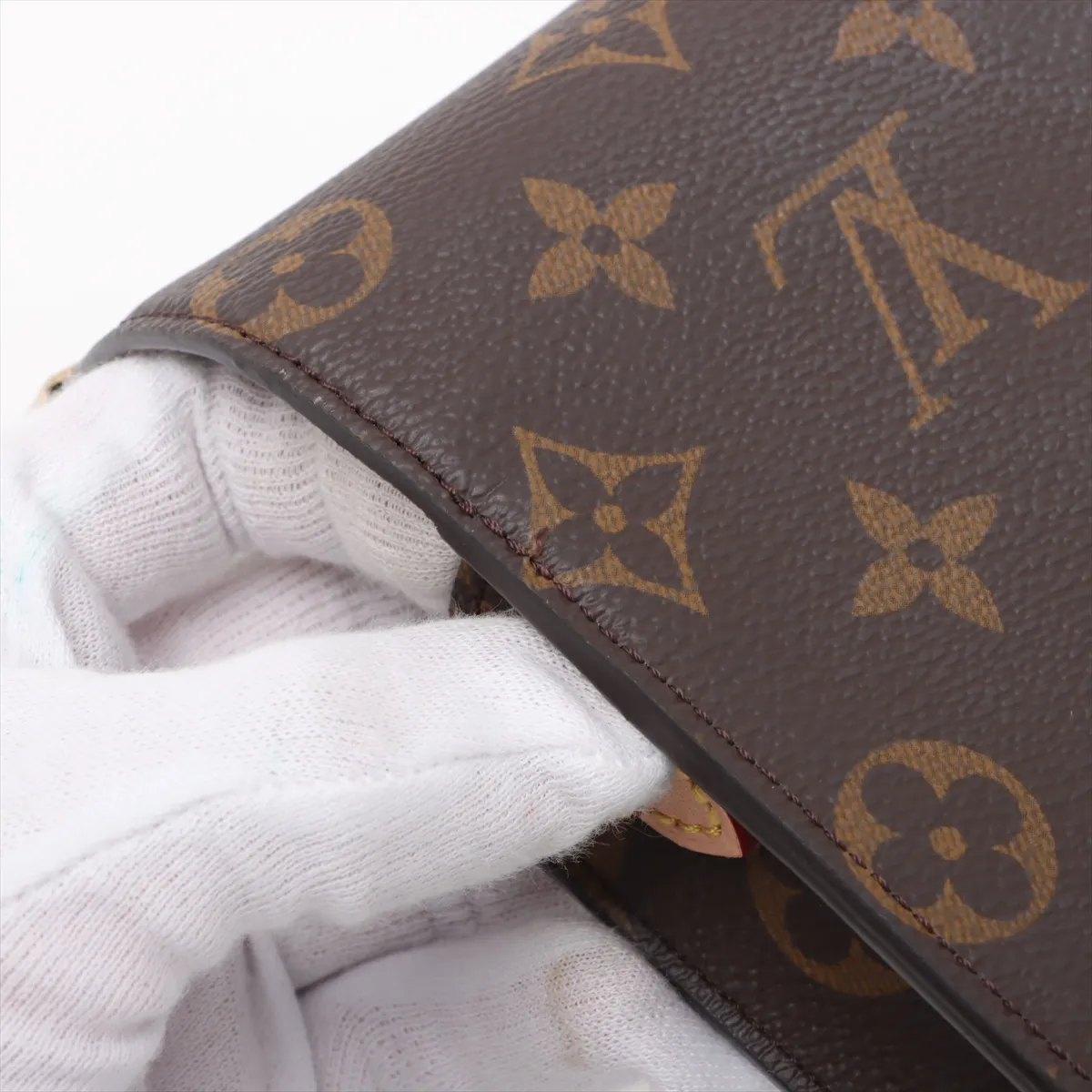 Monogram Phone Pouch Metis M13572 Brown RFID Reactive — view 9