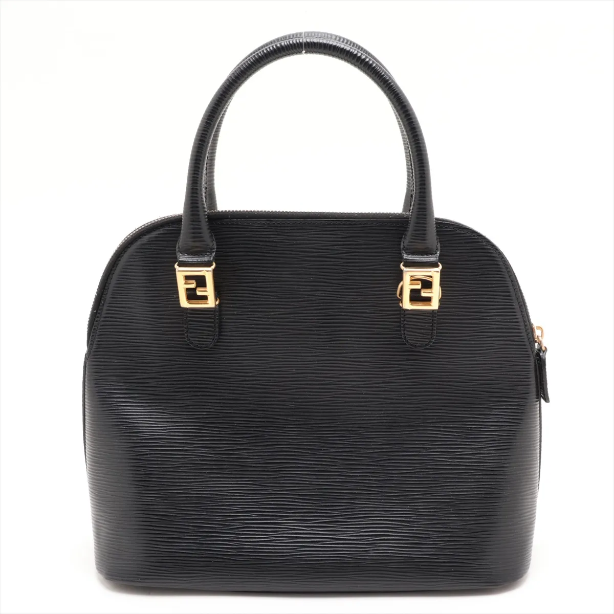 Leather 2-Way Handbag, Black — view 2