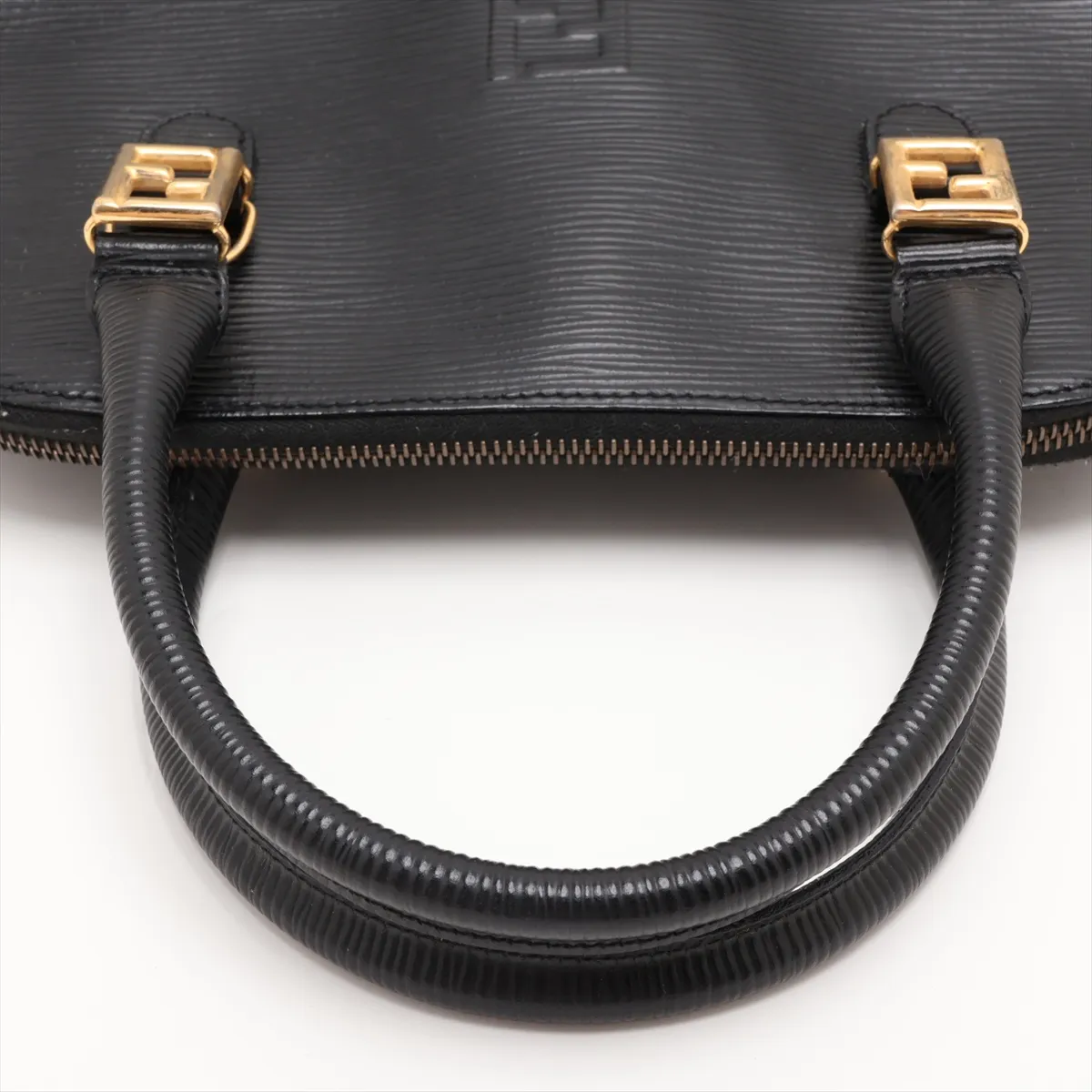 Leather 2-Way Handbag, Black — view 5