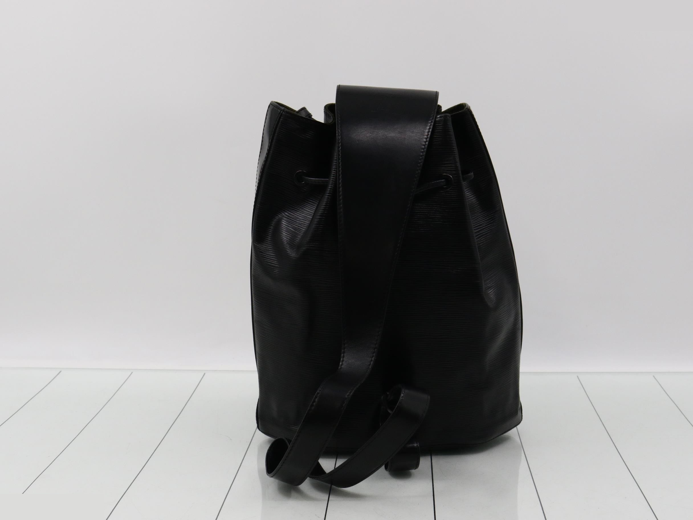 Epi Sac aux Noir Shoulder Bag with Pouch — view 2