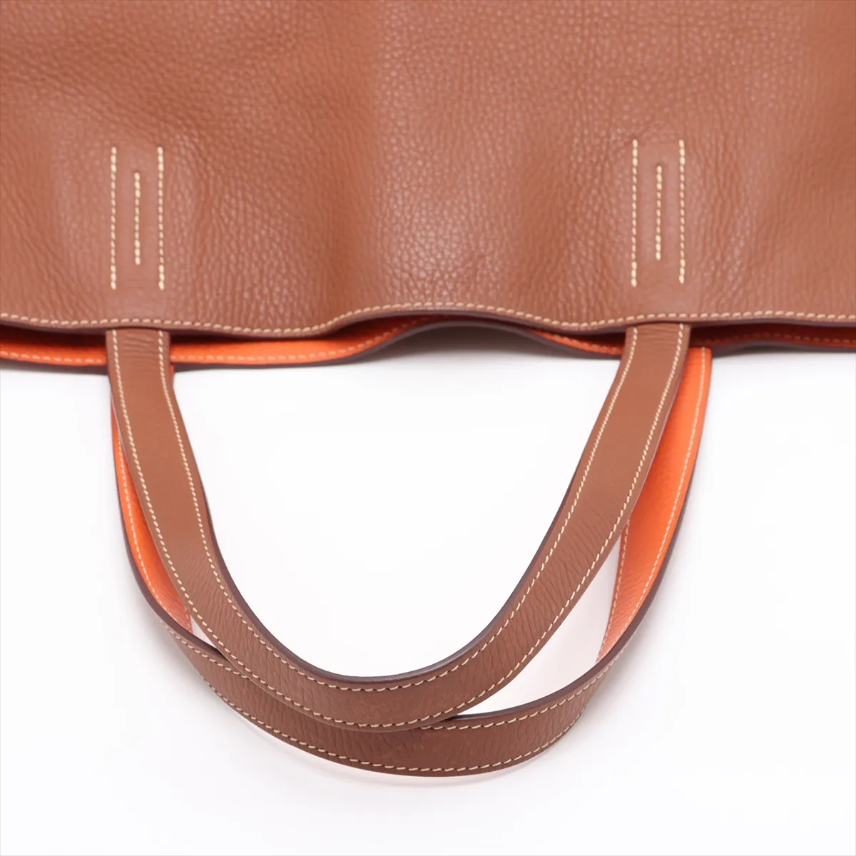 Hermès Double Sens 36 Taurillon Clemence Gold x Orange Q: 2013 — view 5