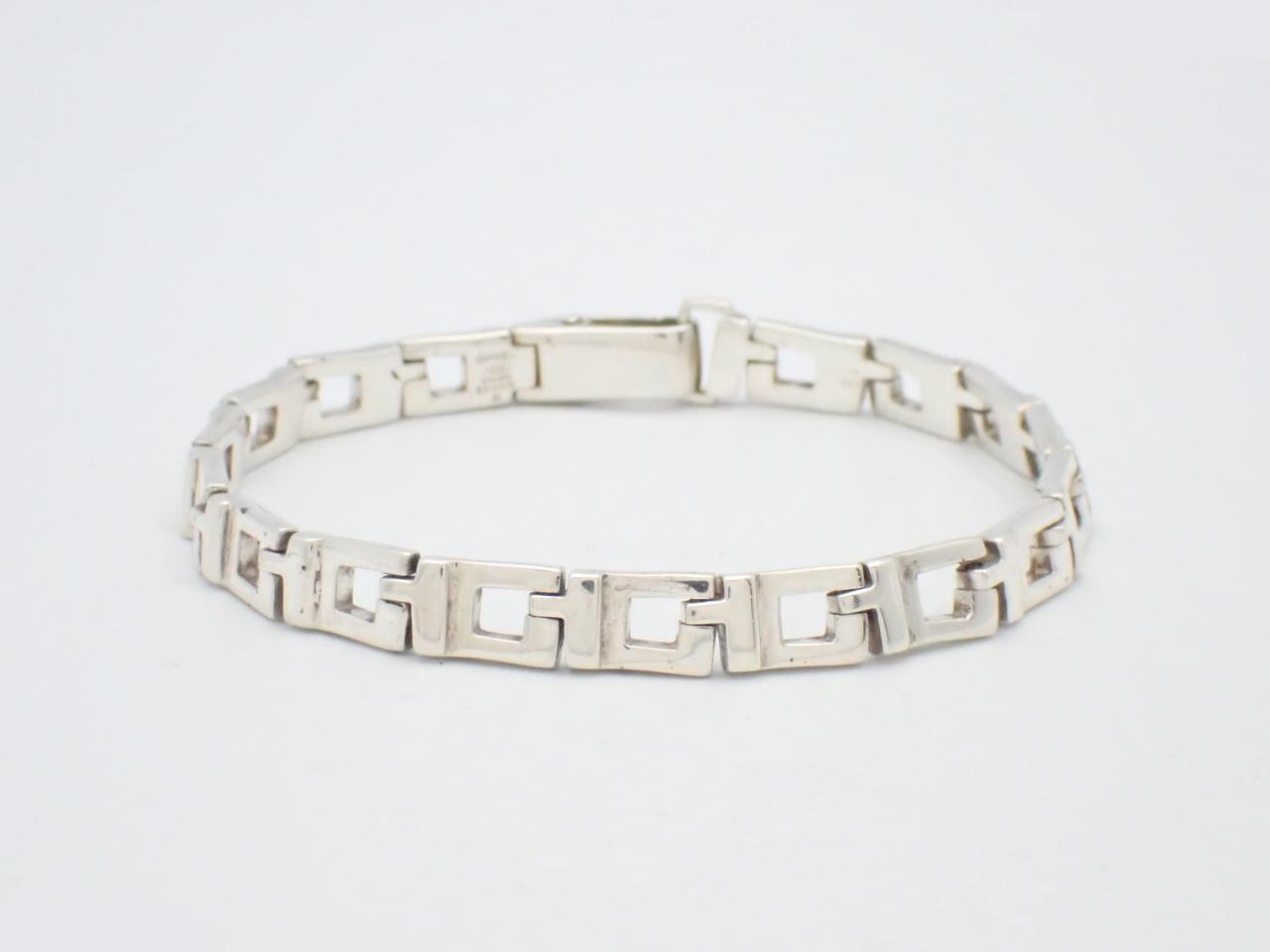 GG logo bracelet, 925 sterling silver, 24.6g, wrist circumference approx. 17.5cm