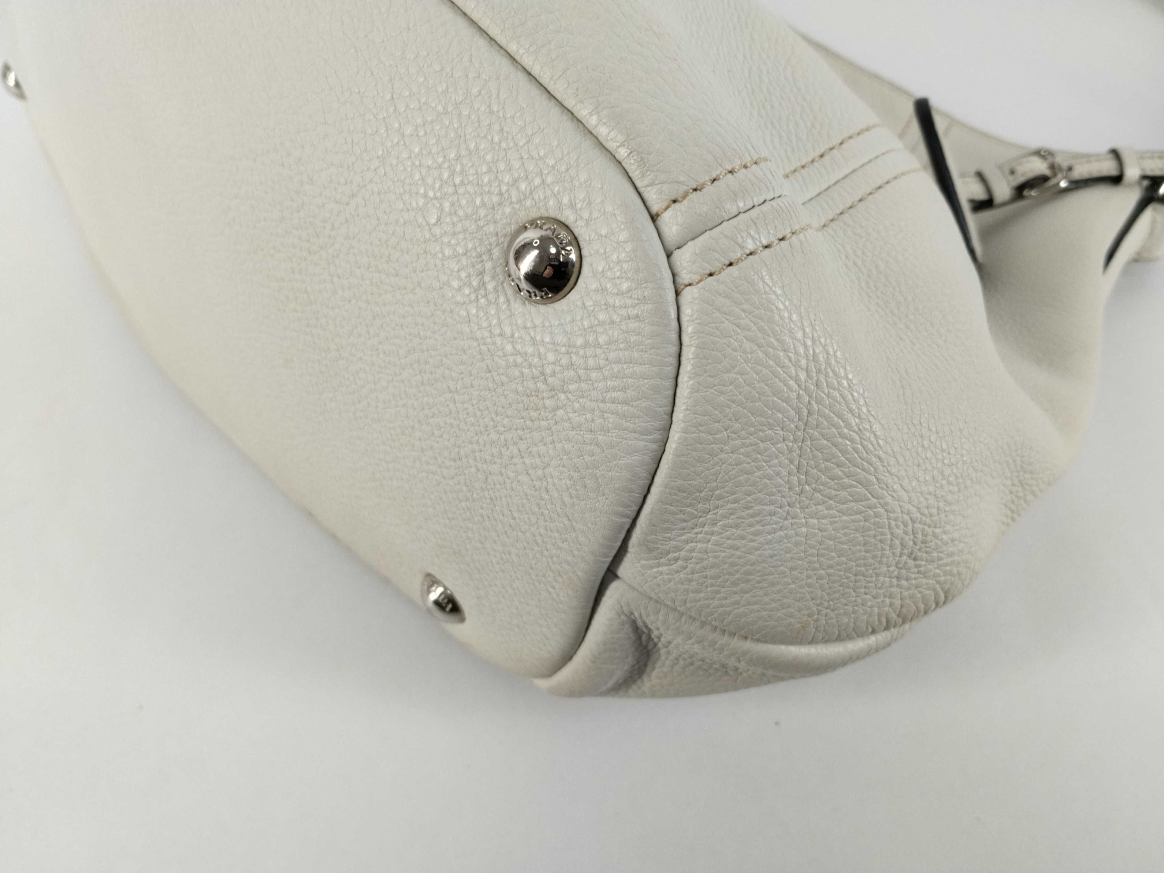 Leather Tote Bag White Tote Bag — view 6