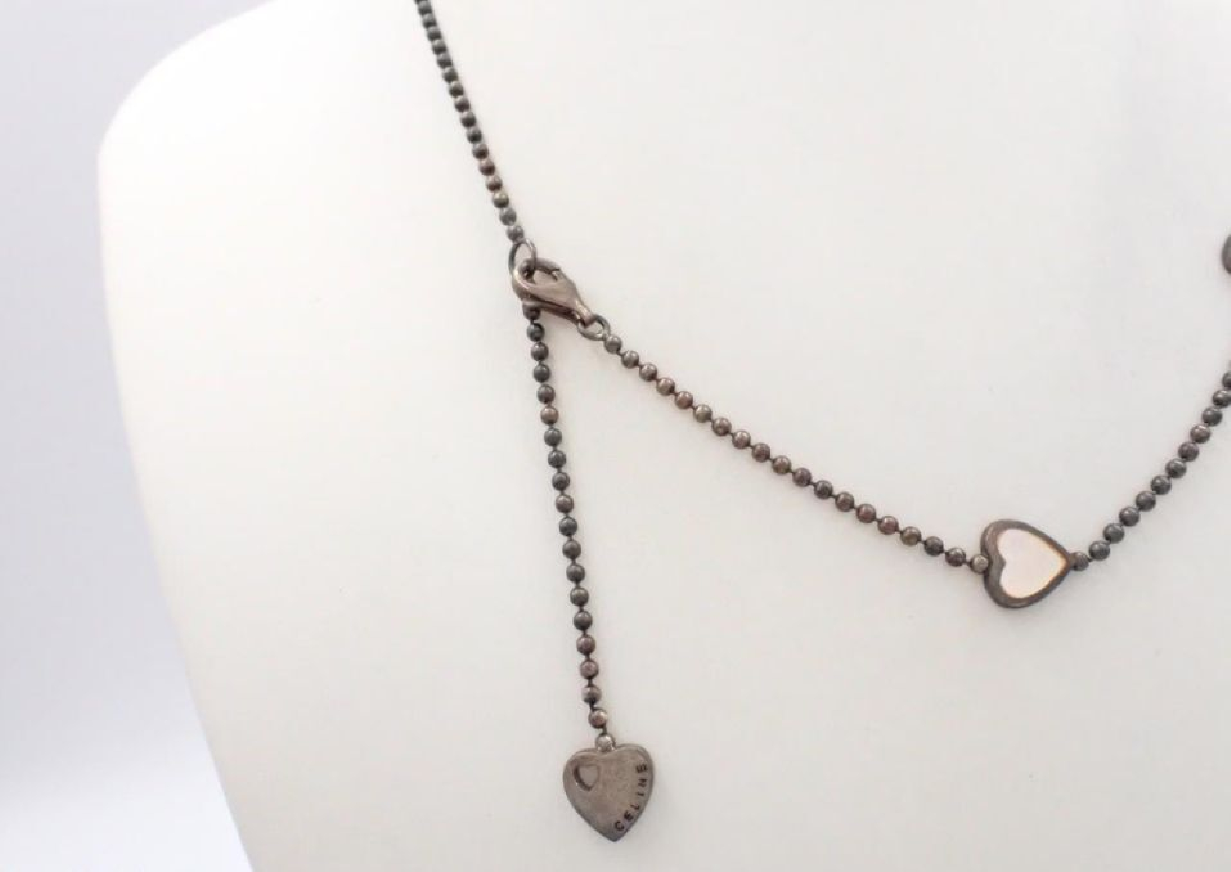 Heart Shell 925 Necklace (30.8g) — view 3