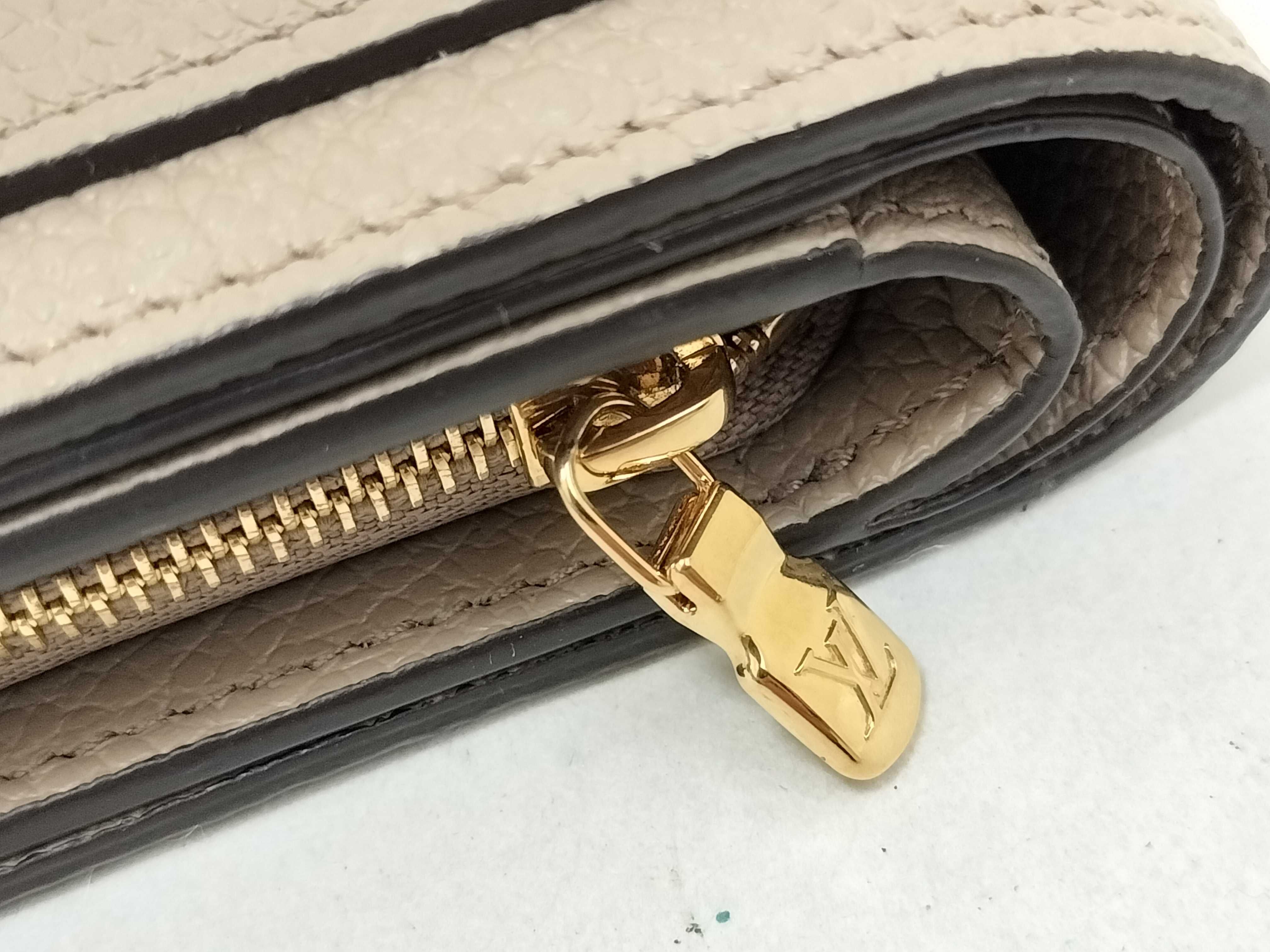 Monogram Empreinte Vuitton Portefeuille Claire TOURTERELLE+CREME Calfskin Wallet M29452 — view 7