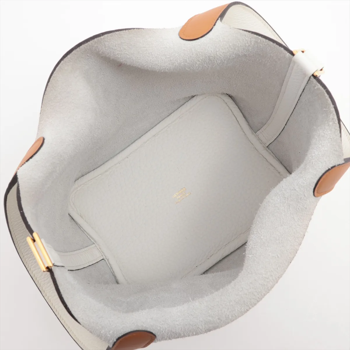 Hermès Picotin 18 PM Eclat Taurillon Clemence x Veau Swift New White x Sesame Gold Hardware K: 2025 — view 7
