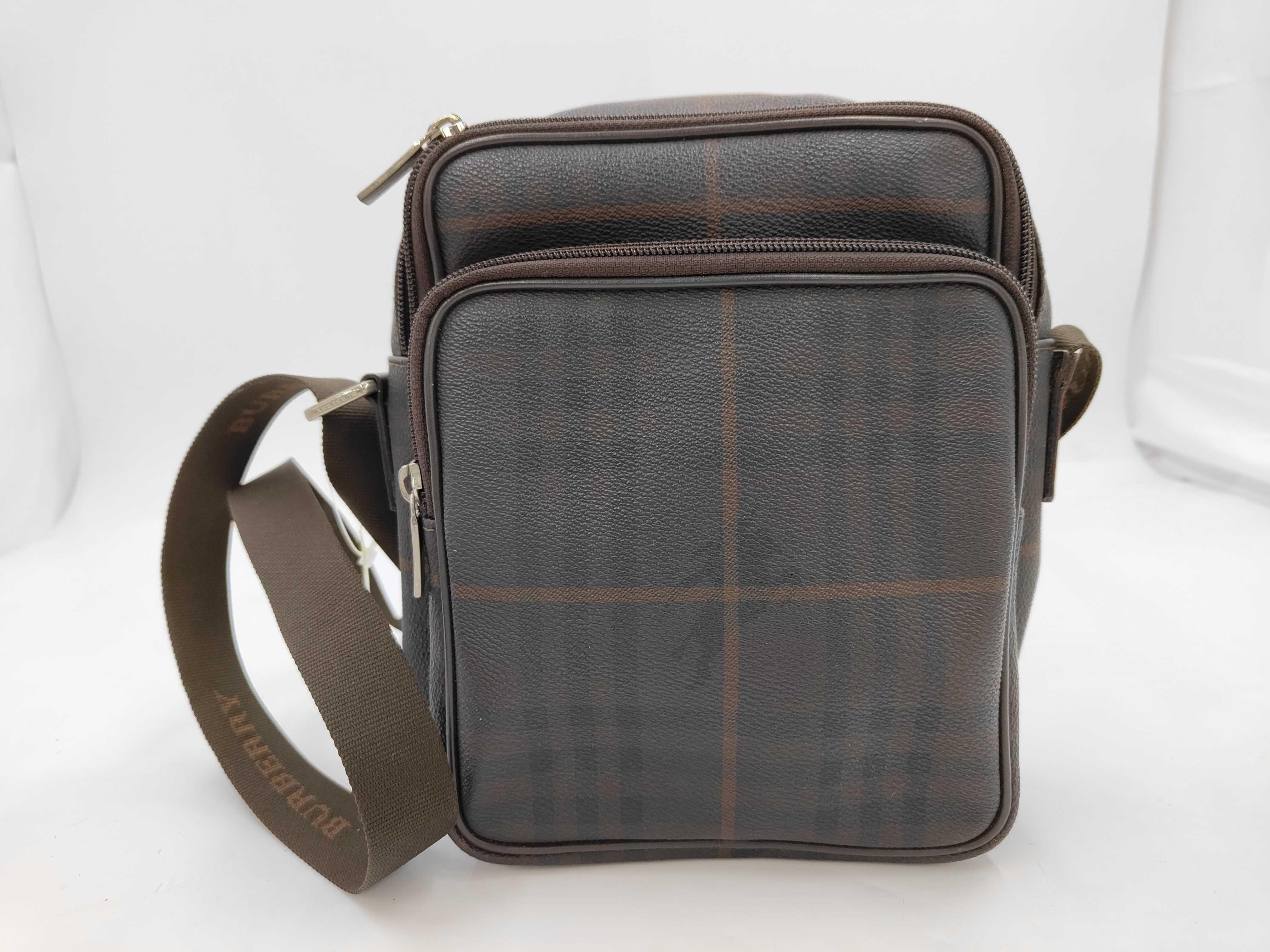 Nova Check Leather Shoulder Bag