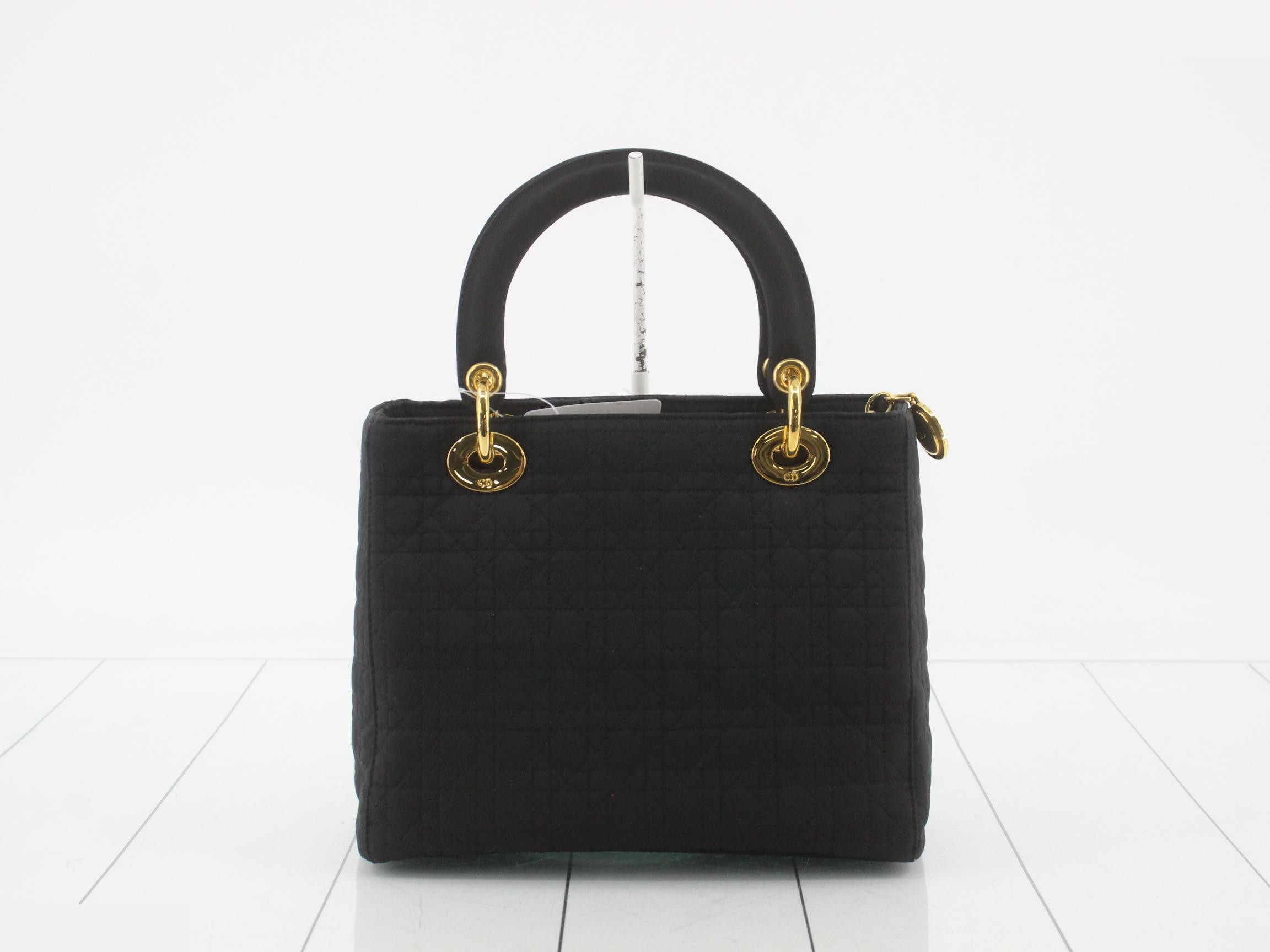 Lady Dior Cannage Nylon Handbag — view 2