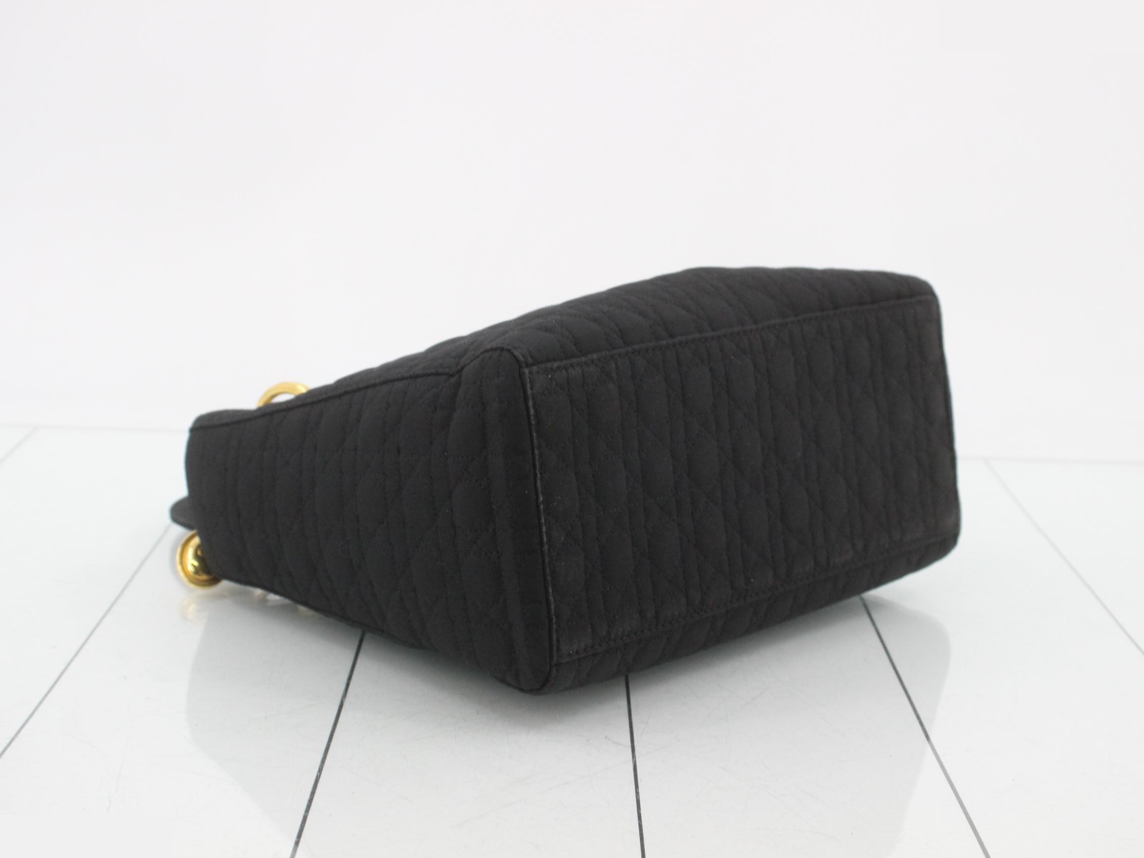 Lady Dior Cannage Nylon Handbag — view 5