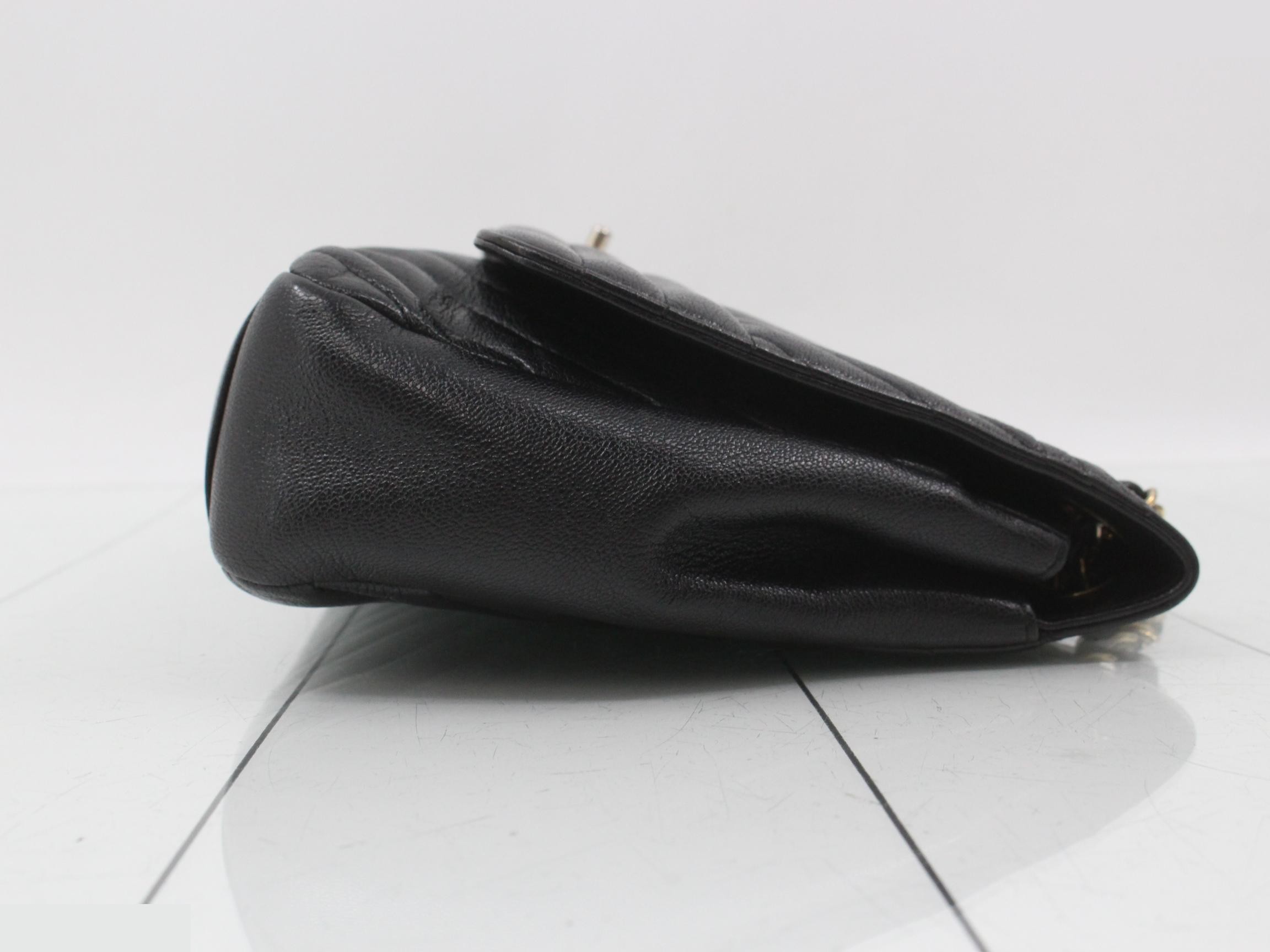 Leather Coco Mark Chain Shoulder Bag — view 3