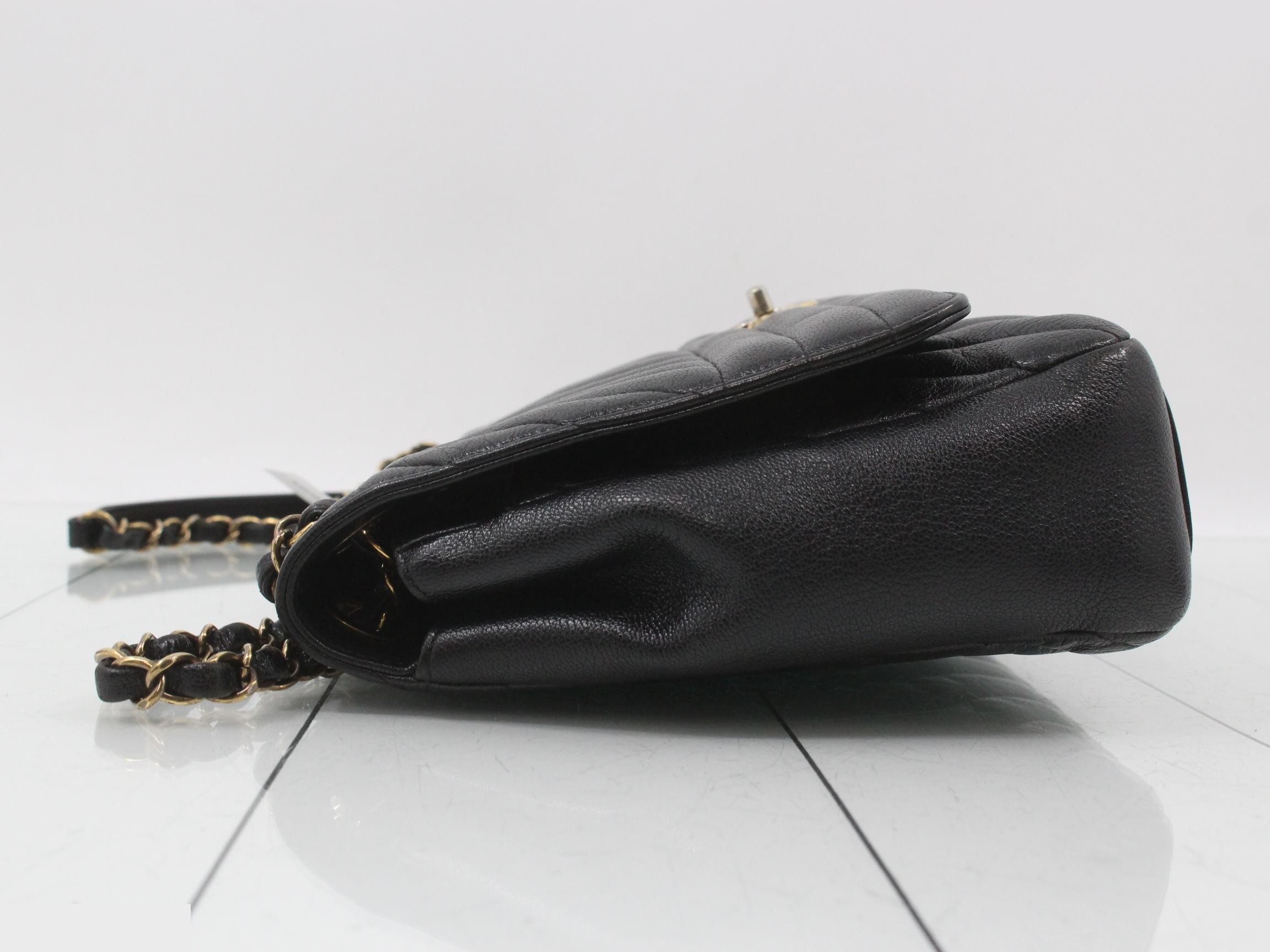 Leather Coco Mark Chain Shoulder Bag — view 4