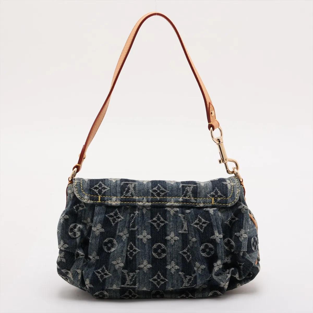 Monogram Denim Mini Pleaty Raye M95333 SR1016 Blue — view 2