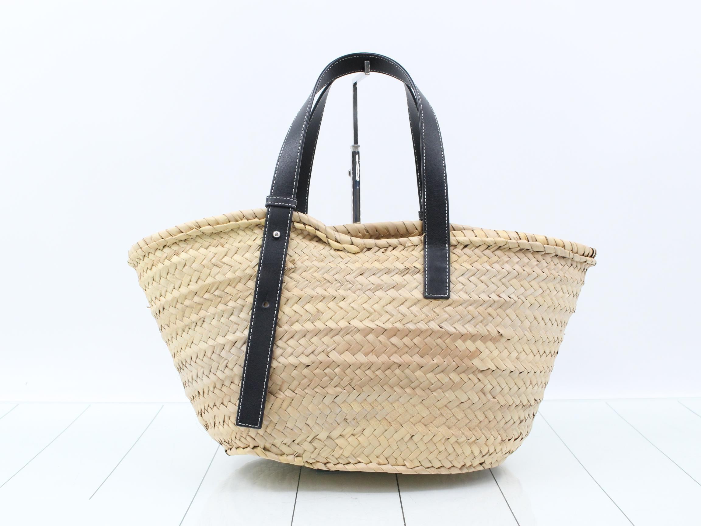 Basket bag, raffia, anagram, straw bag, tote bag — view 2