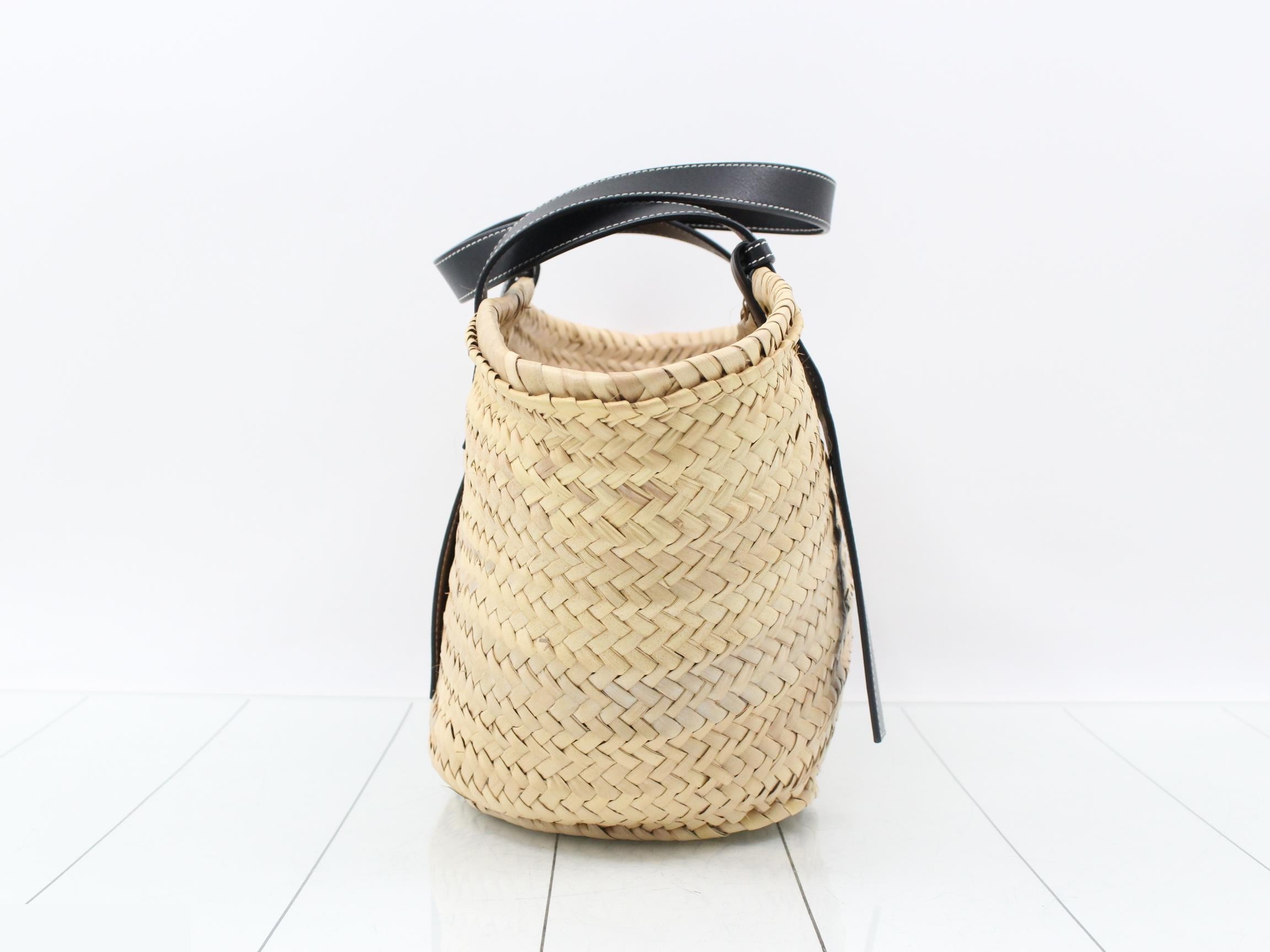 Basket bag, raffia, anagram, straw bag, tote bag — view 3